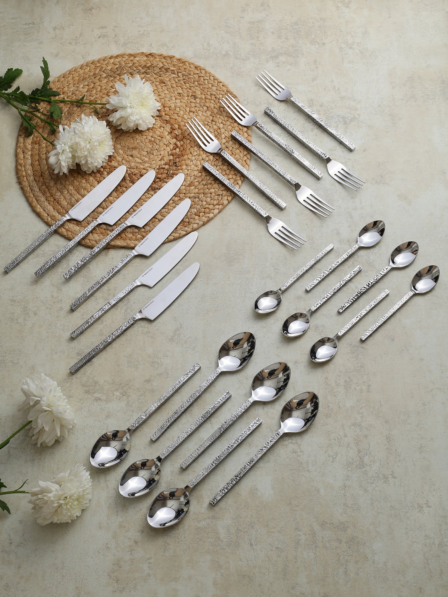 Ember Texture Cutlery Set of 24