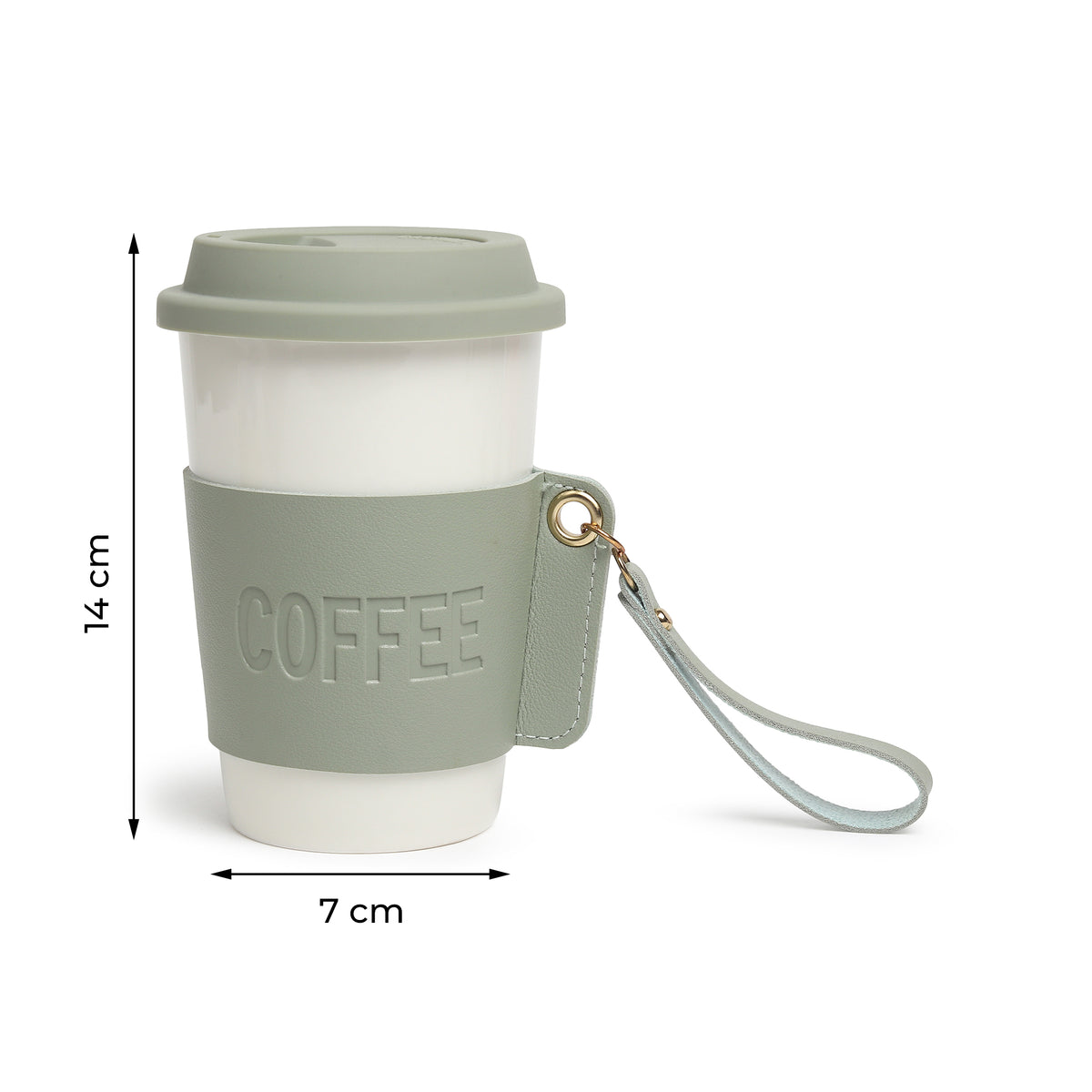 Brewster Coffee Green Ceramic Mug