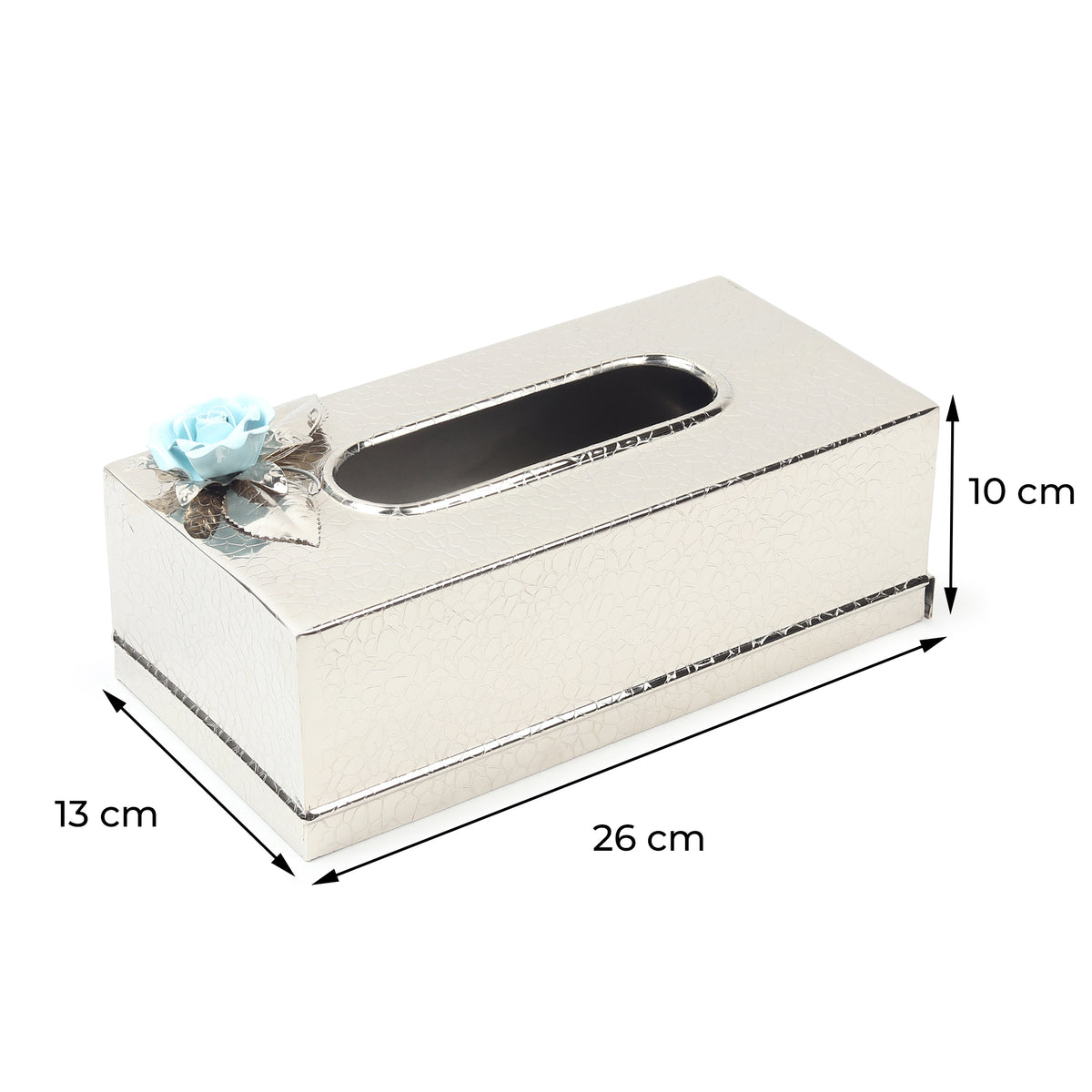 Petal Eclat Blue Tissue Holder
