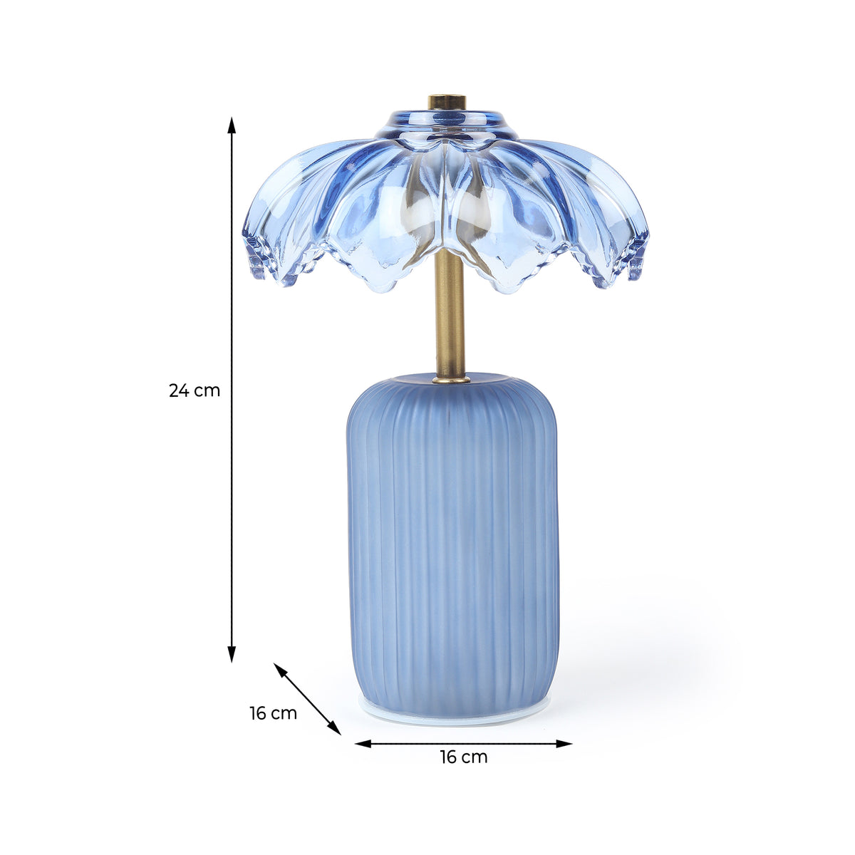 Novelle Crystelle Glass Lamp