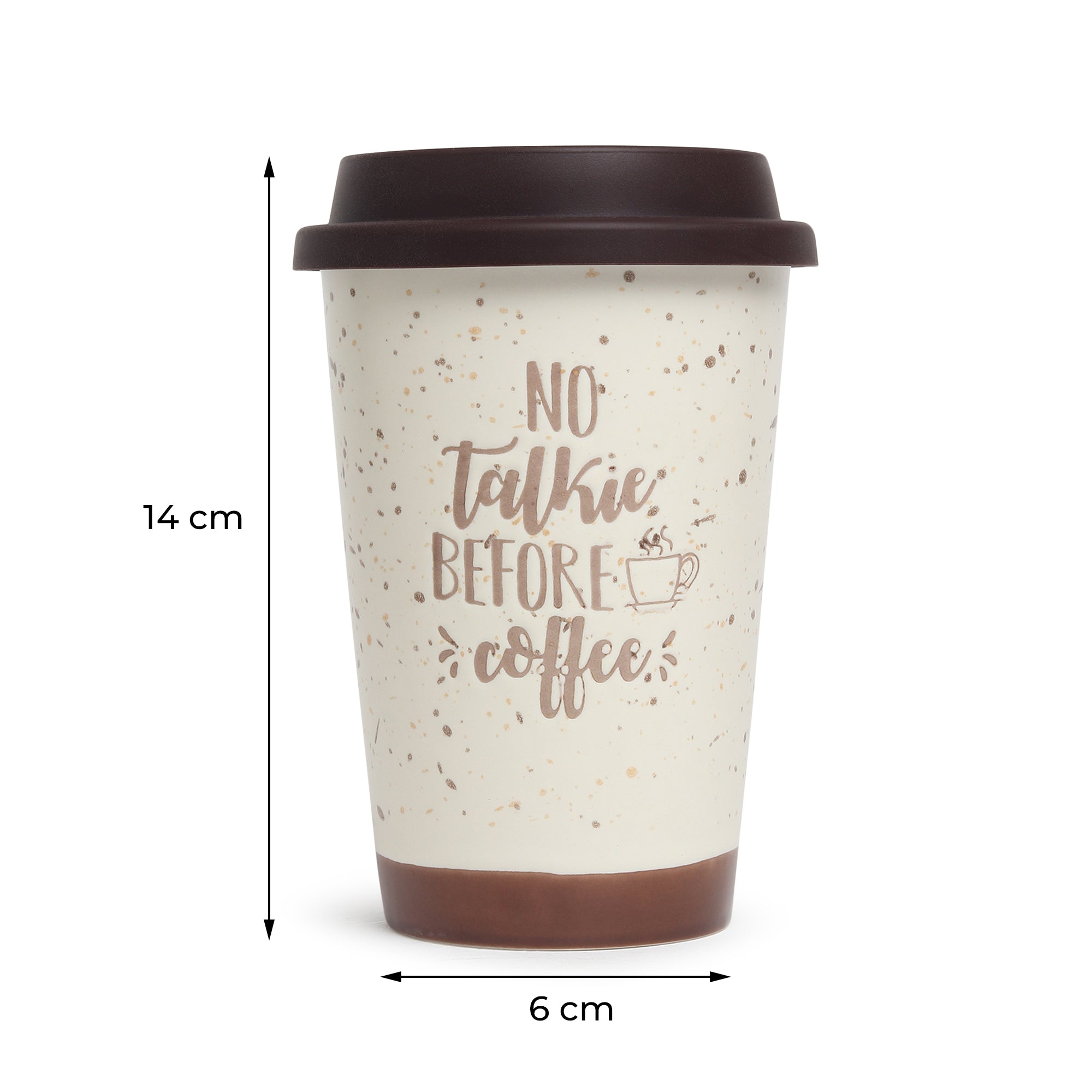 Coffee First Brown Ceramic Mug