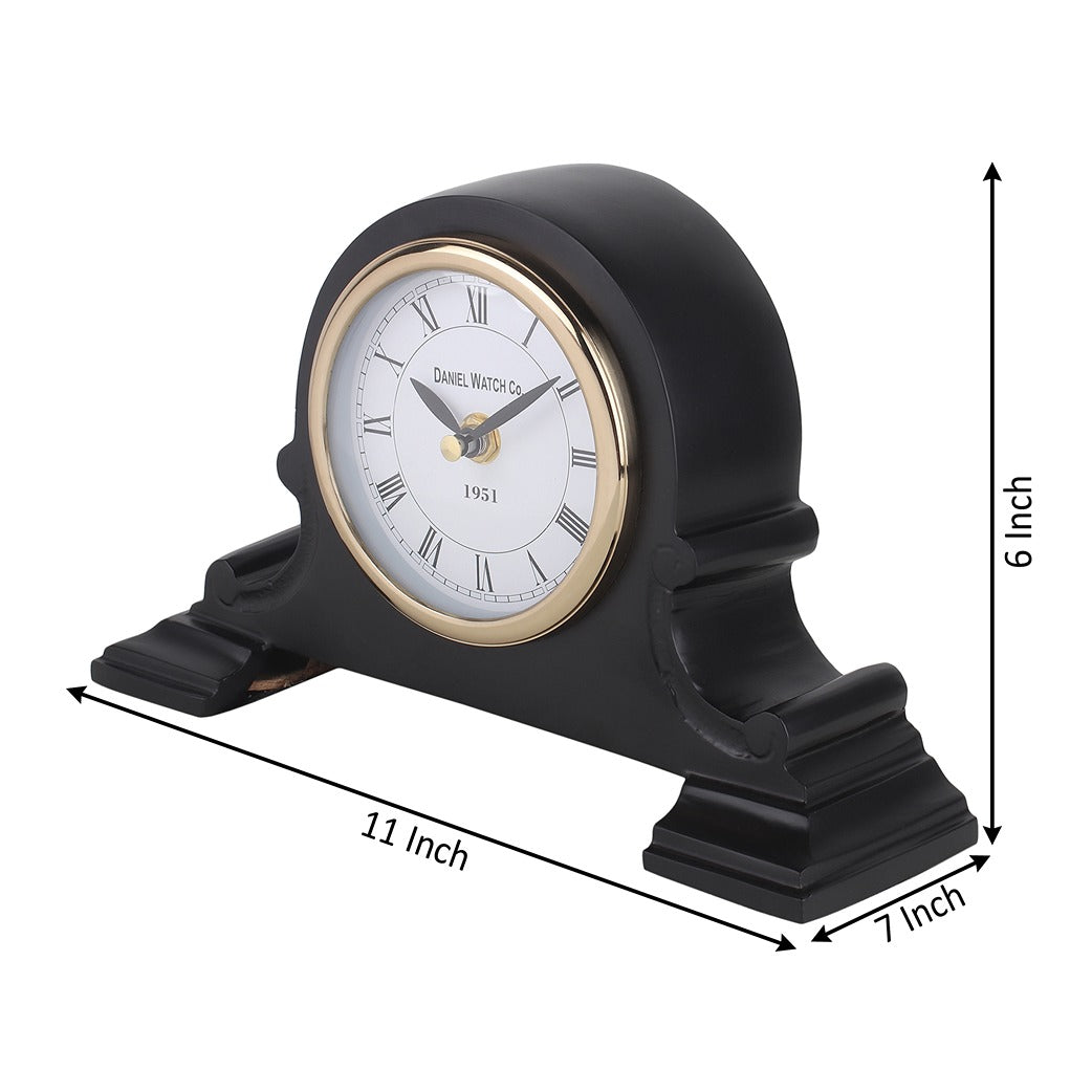 Arcadian Arc Table Clock in Black