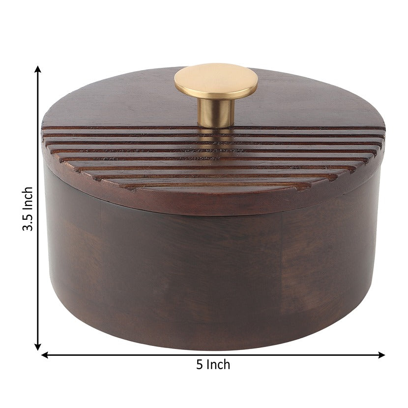 The Artisan's Stripes- Trinket Large Brown Box