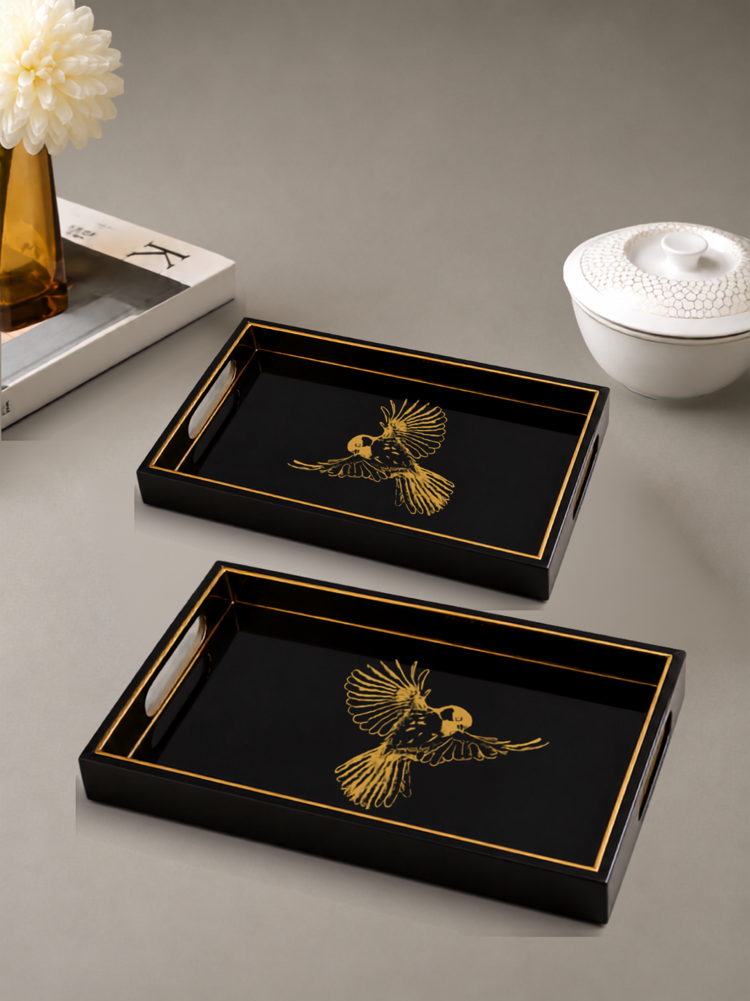 Aviara Gold Tray Set