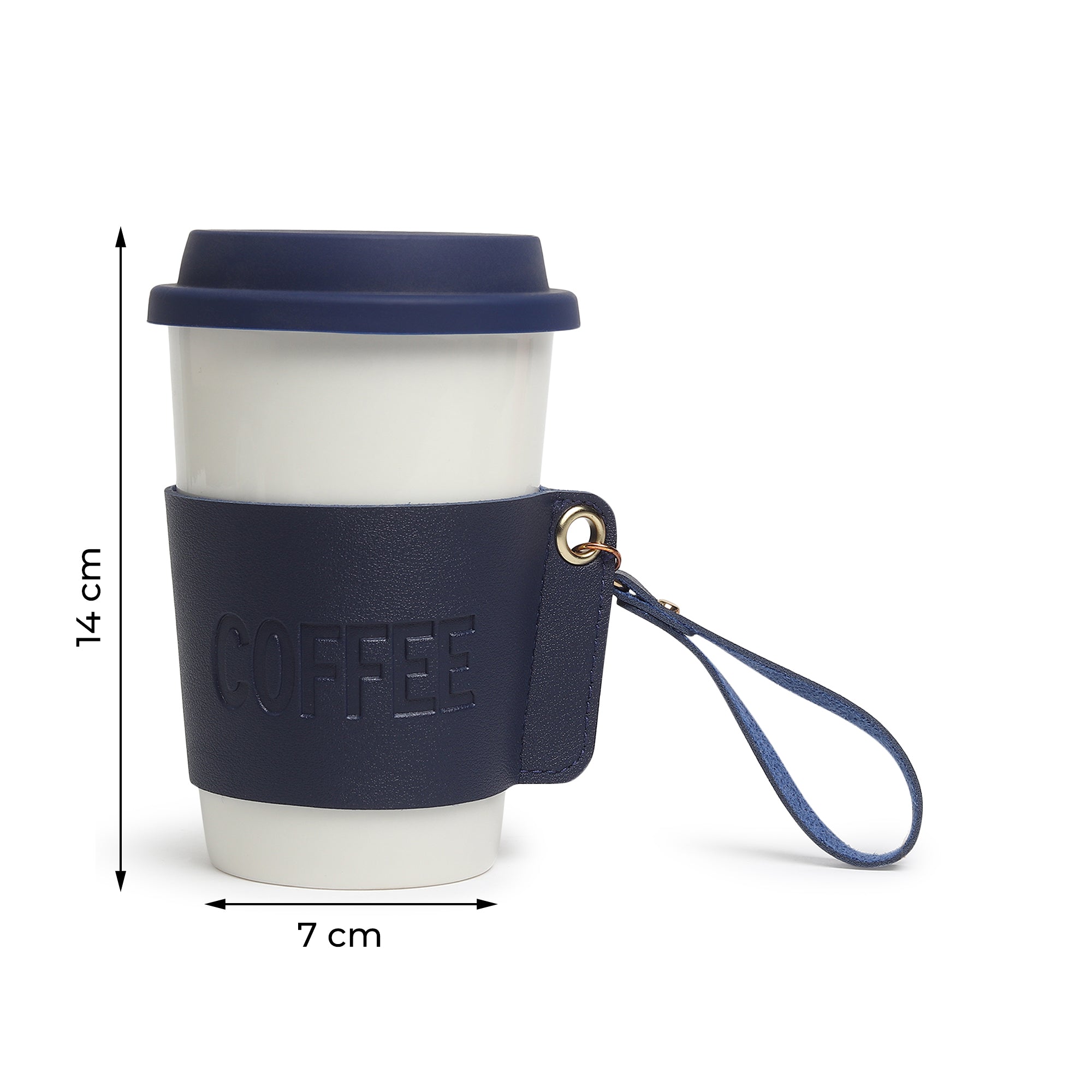 Brewster Coffee Ceramic Mug Blue