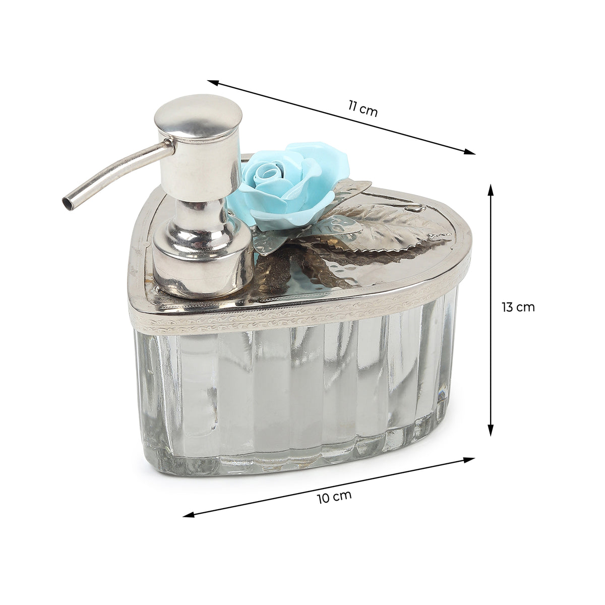 Petal Eclat Blue Glass Dispenser