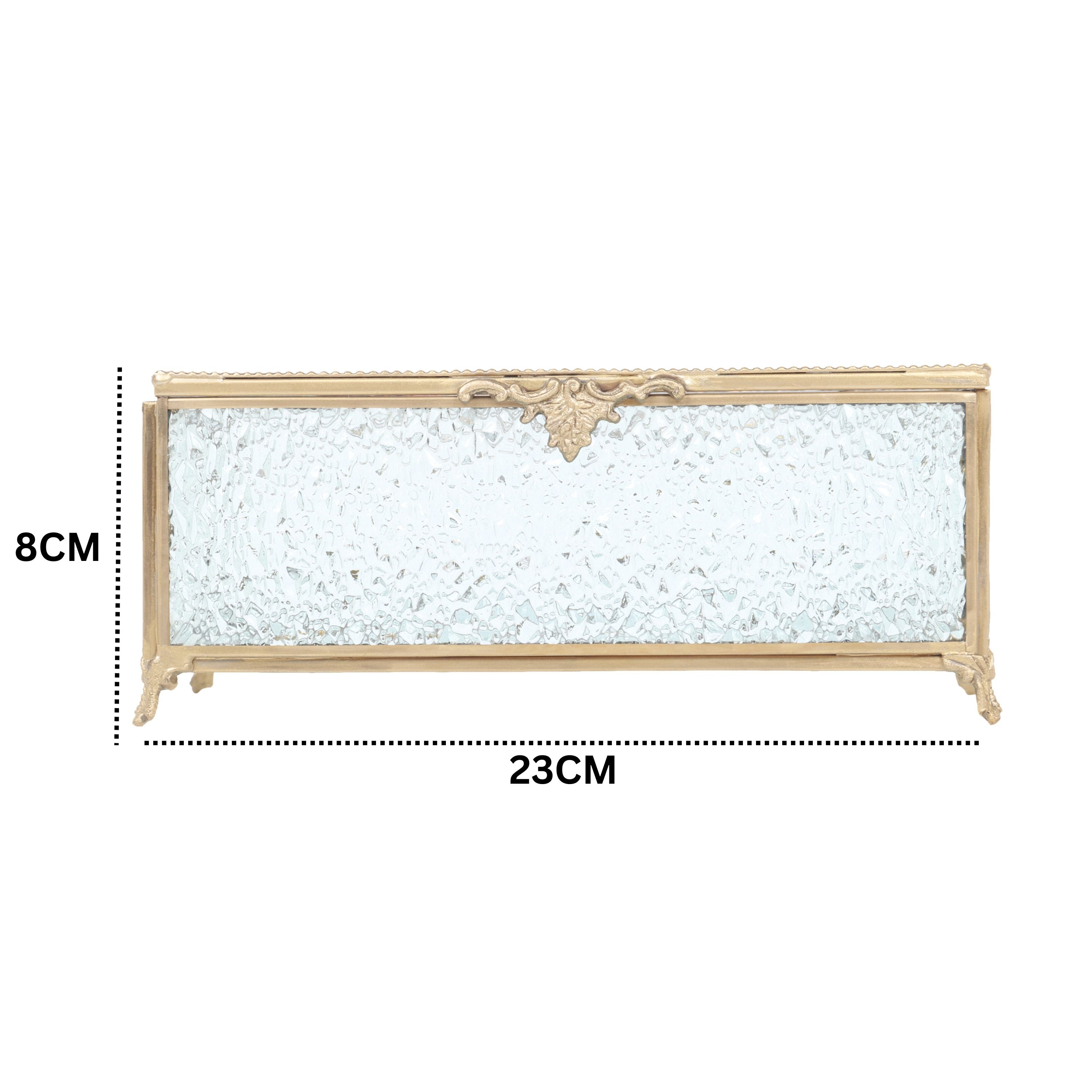 Diamond Cut Crystal Tissue Box