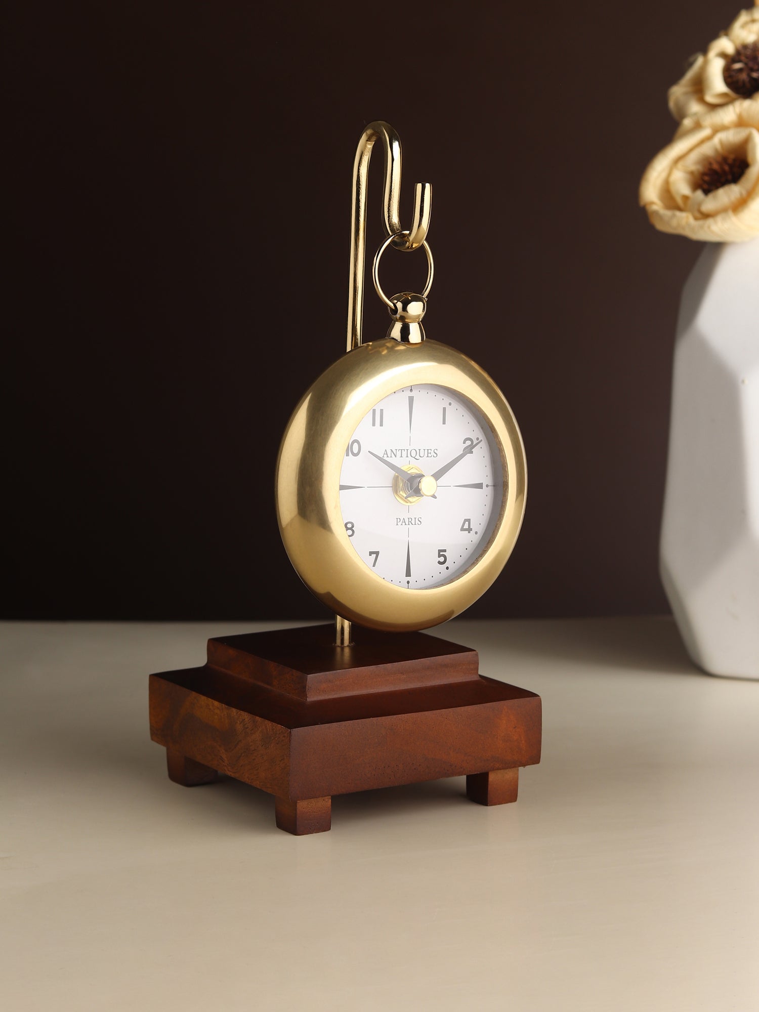 Eldora Gold Table Clock