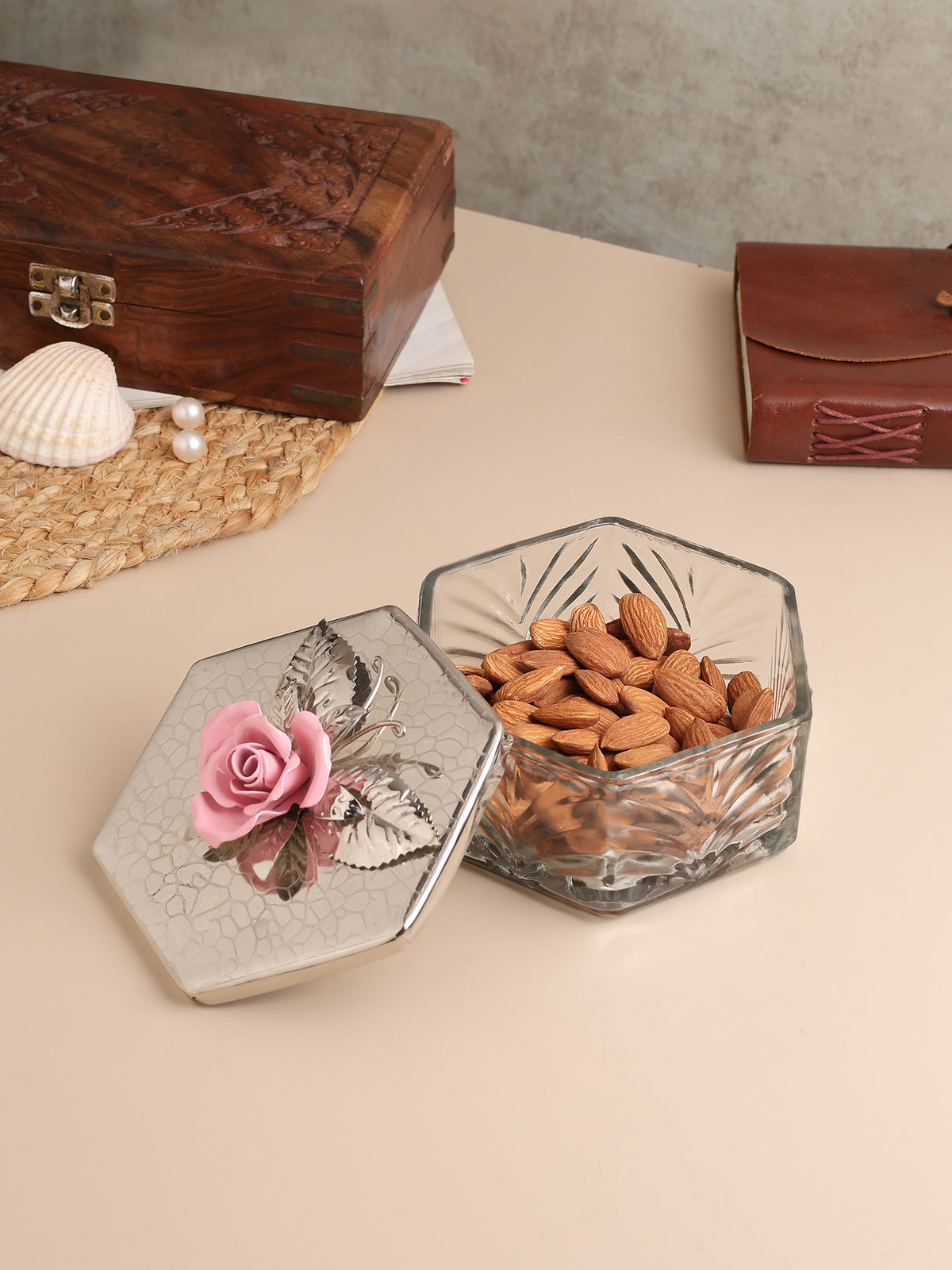 Petal Eclat Pink Hexa Storage Box