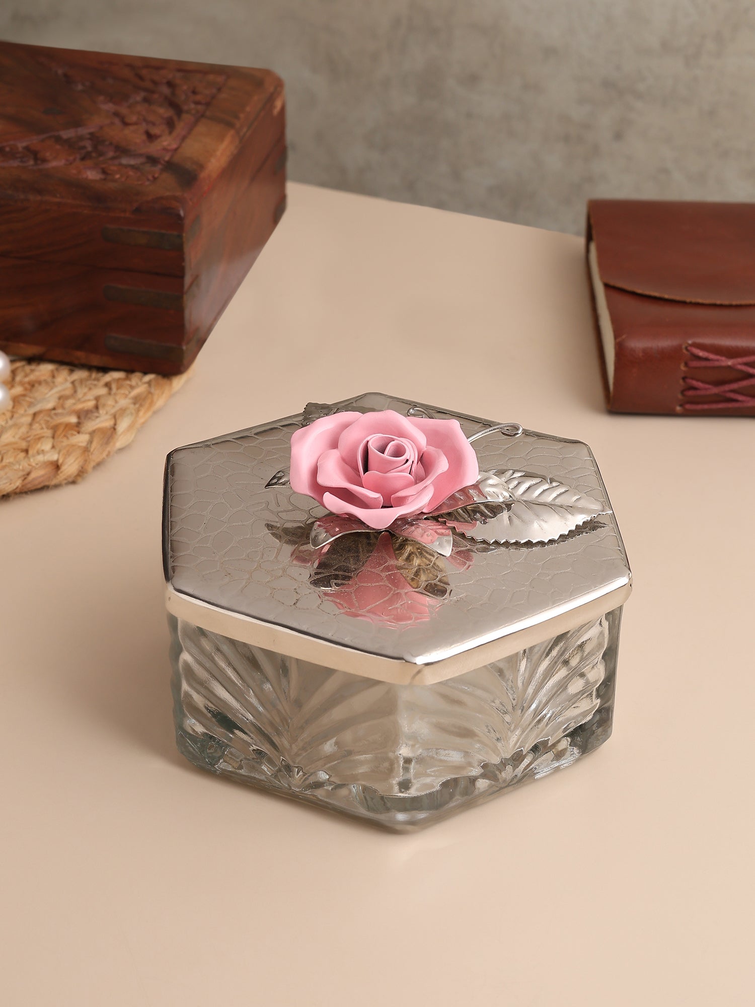 Petal Eclat Pink Hexa Storage Box