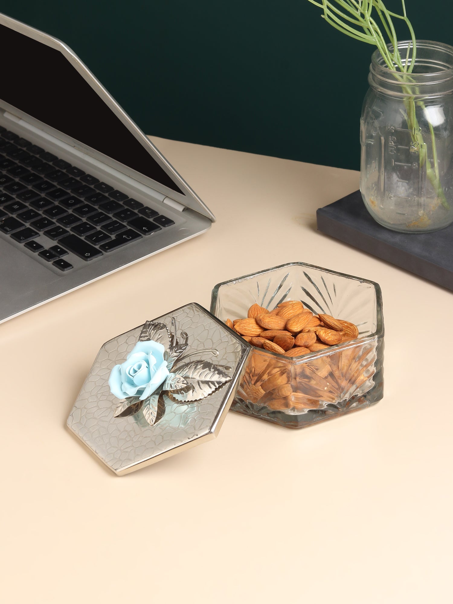 Petal Eclat Blue Hexa storage Box