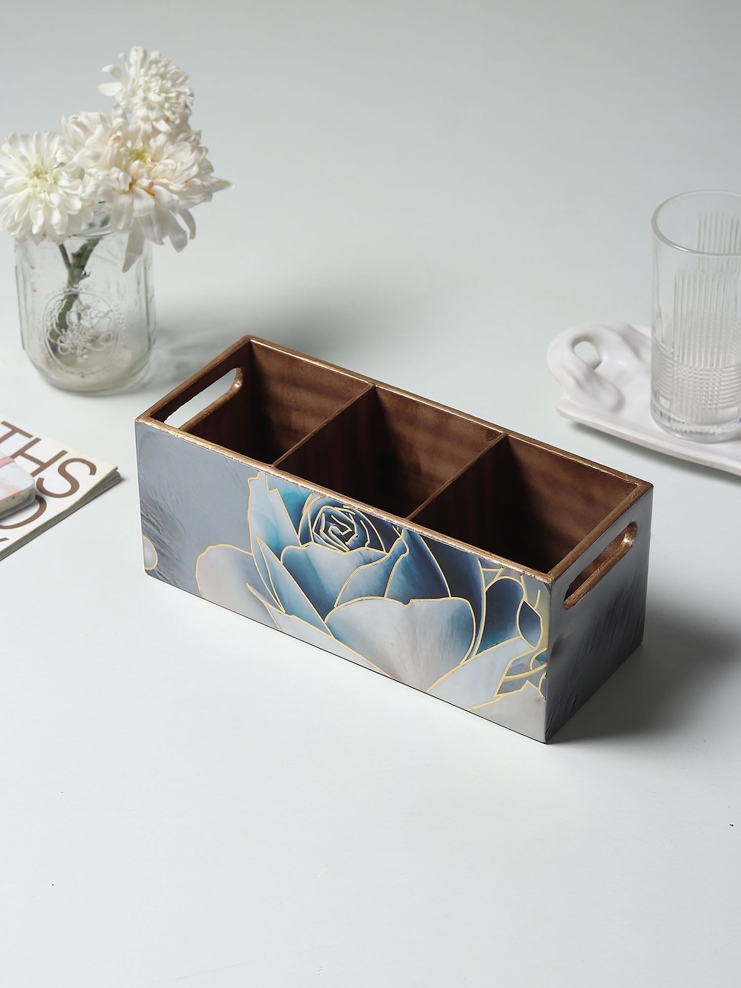 Azure Whisper Cutlery Holder