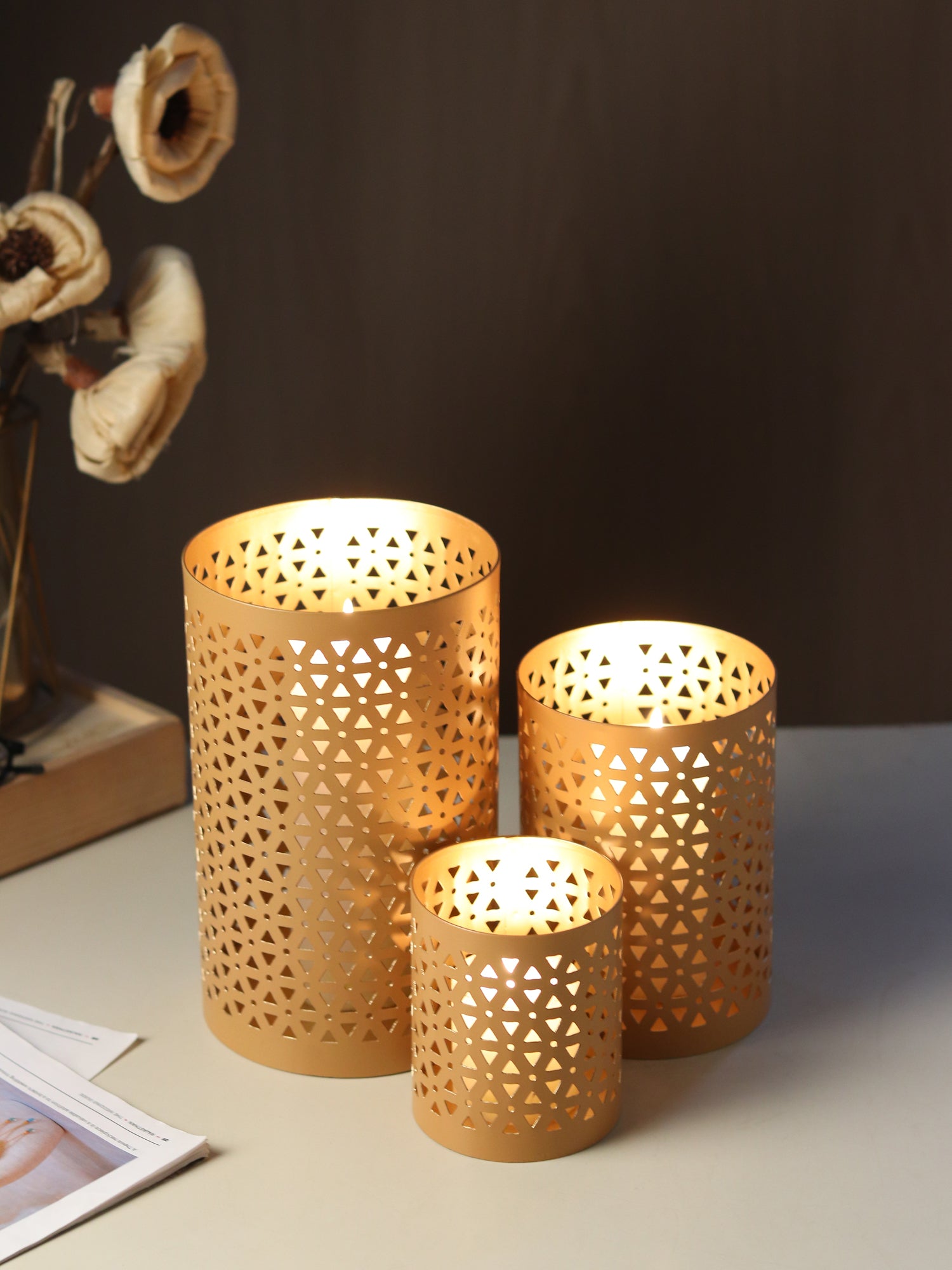 Tarini Candle Holder set or 3