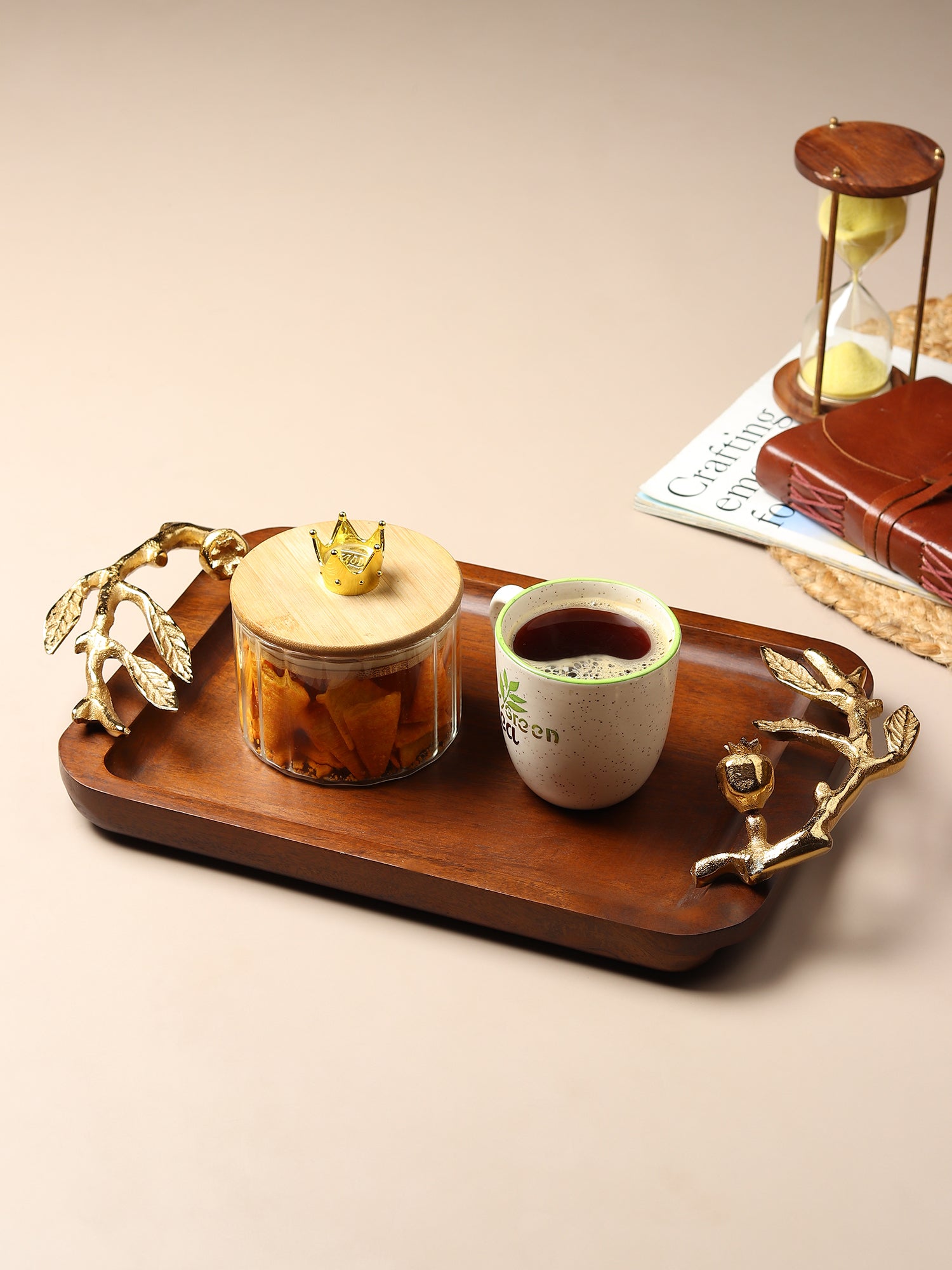 Pomegranate gold small tray