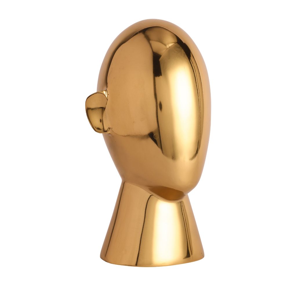 Abstract Head Decorative Gold
