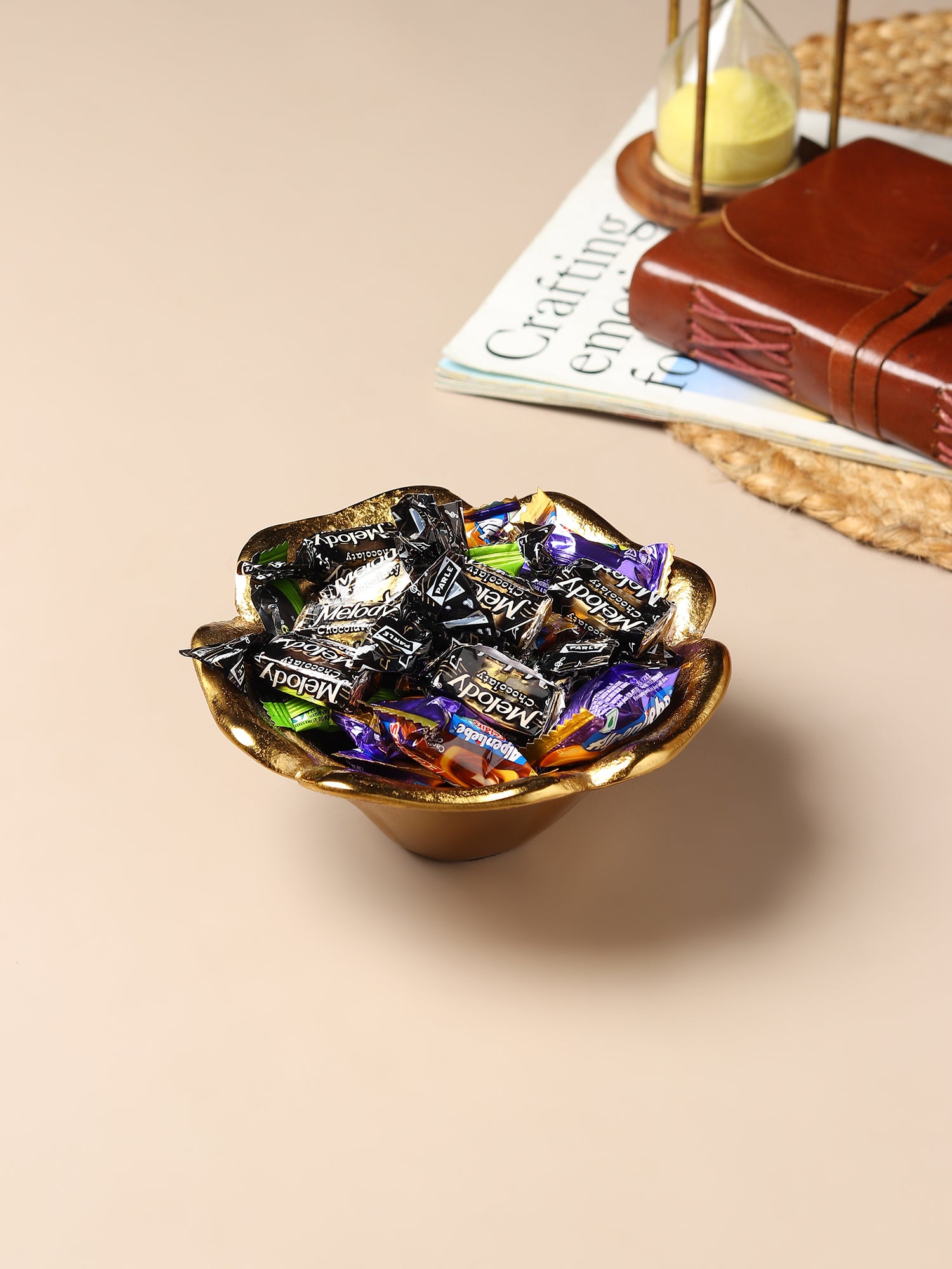 Petal Metal Serving Bowl