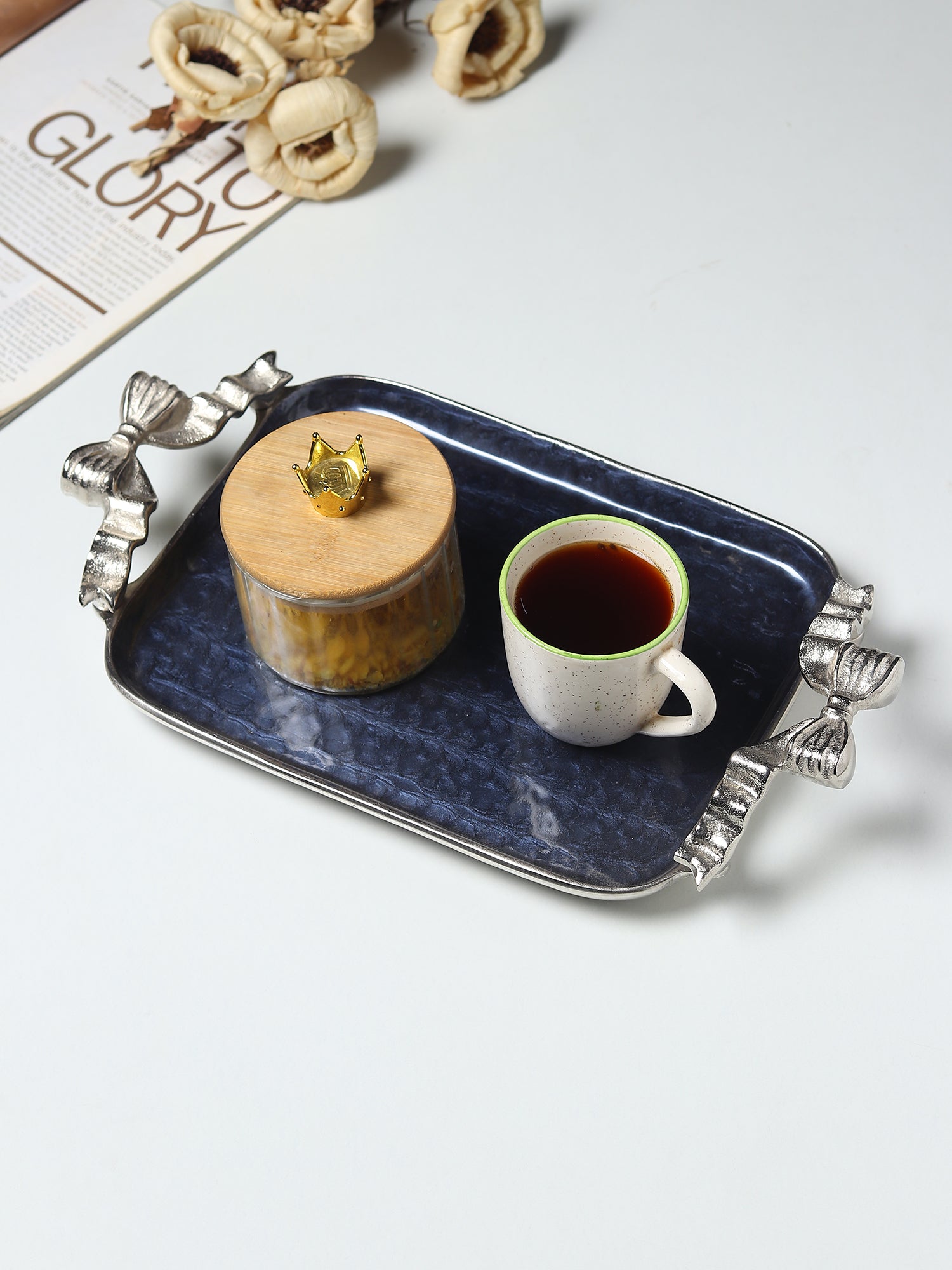 Dravelion Blue Pearl Small Tray