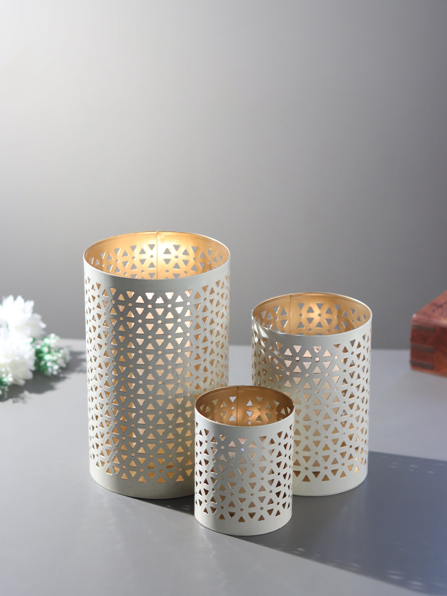 Tarini Candle Holder set or 3
