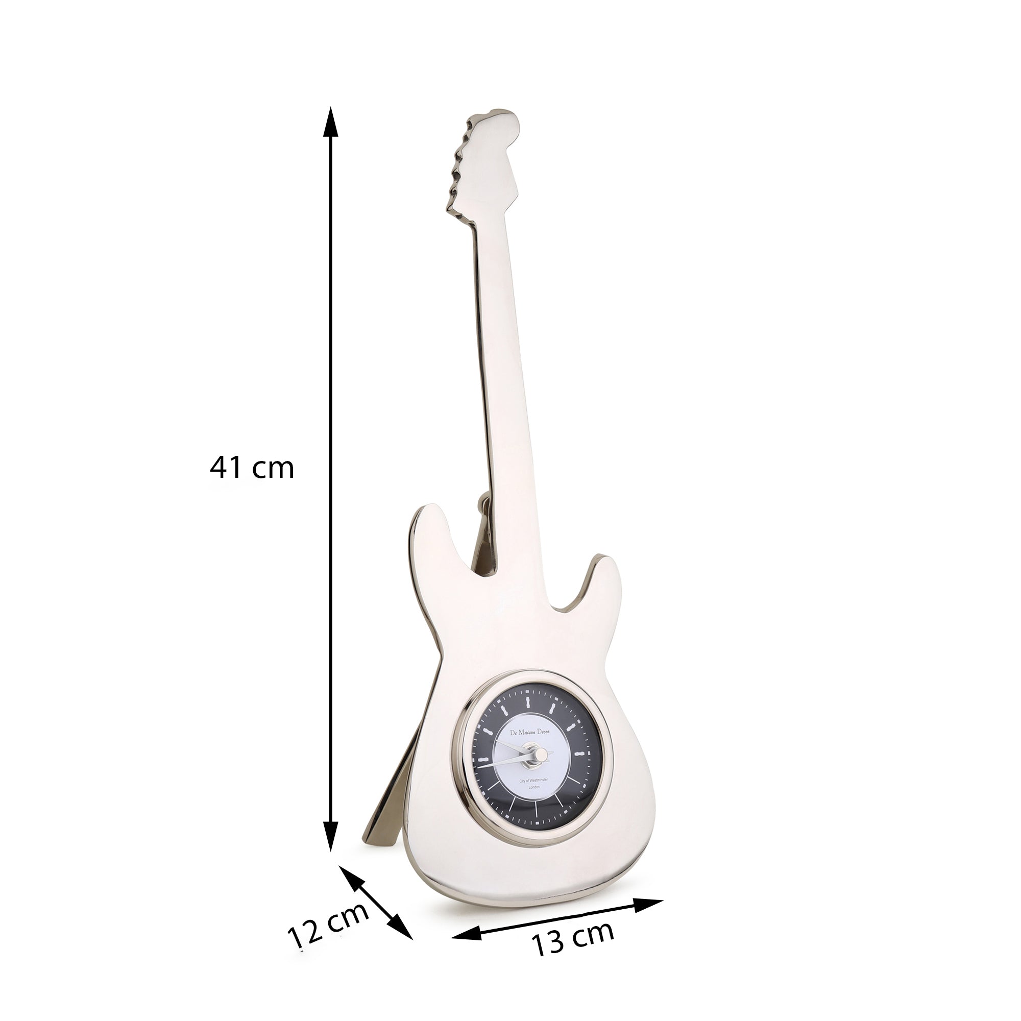 Encore Table Clock Silver