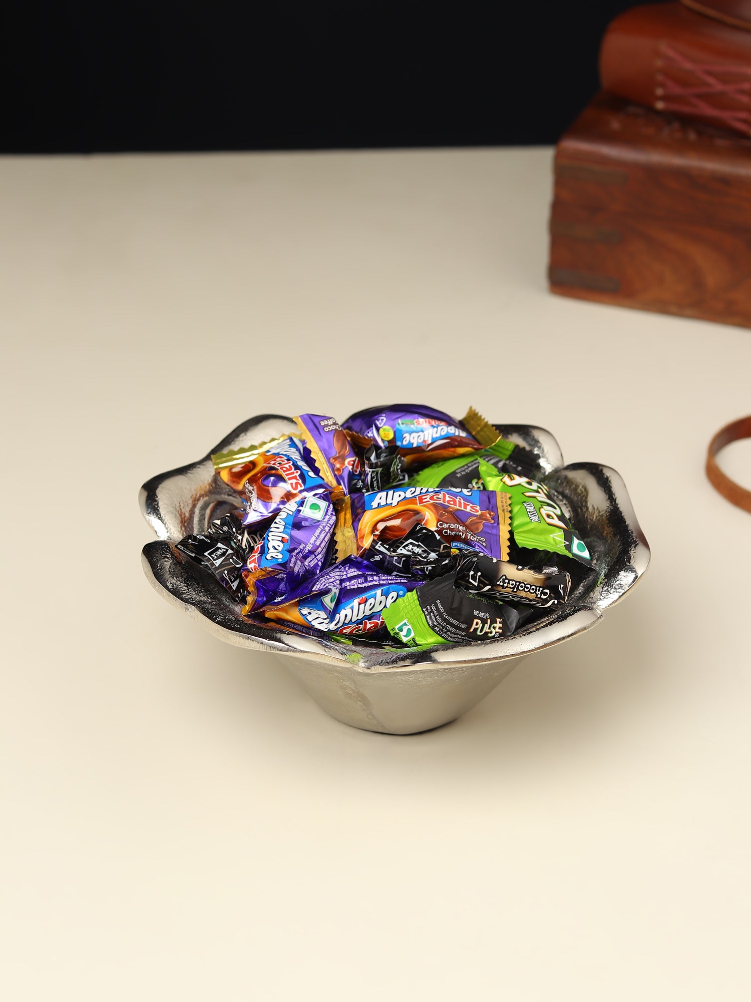 Petal Metal Serving Bowl
