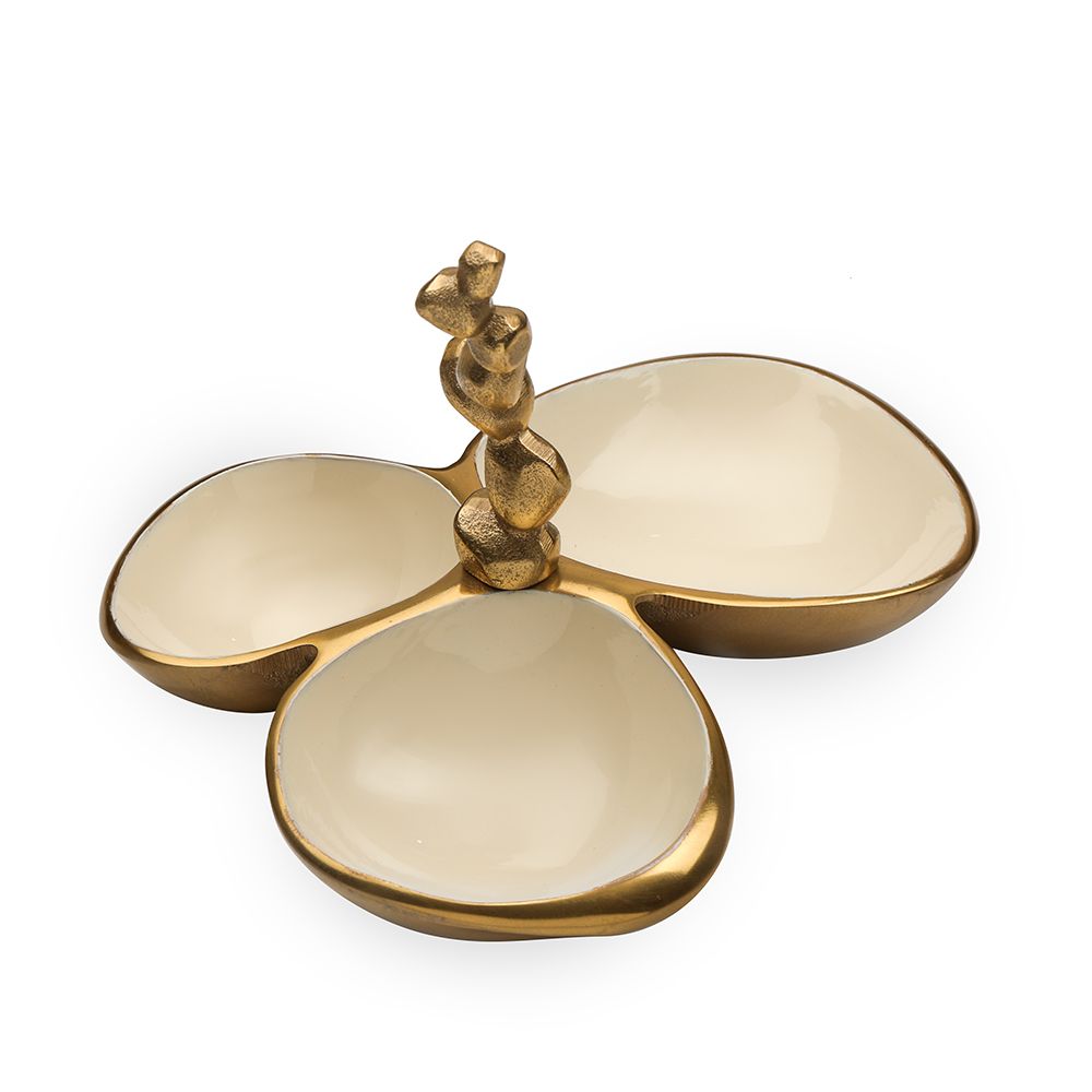 Stones Servingware - Triple Bowl Platter
