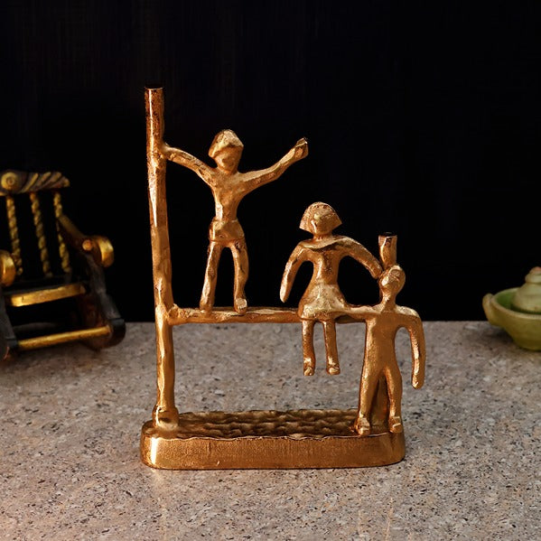 The Gutsy Trio Abstract Décor Gold