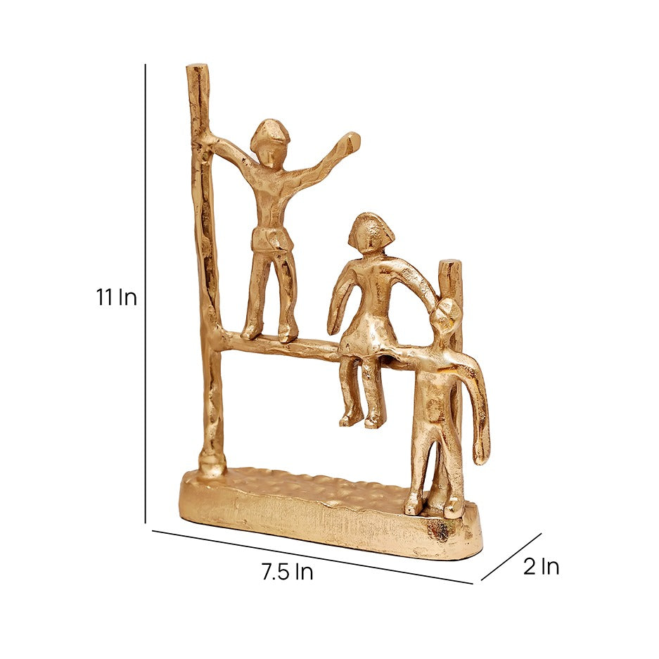 The Gutsy Trio Abstract Décor Gold