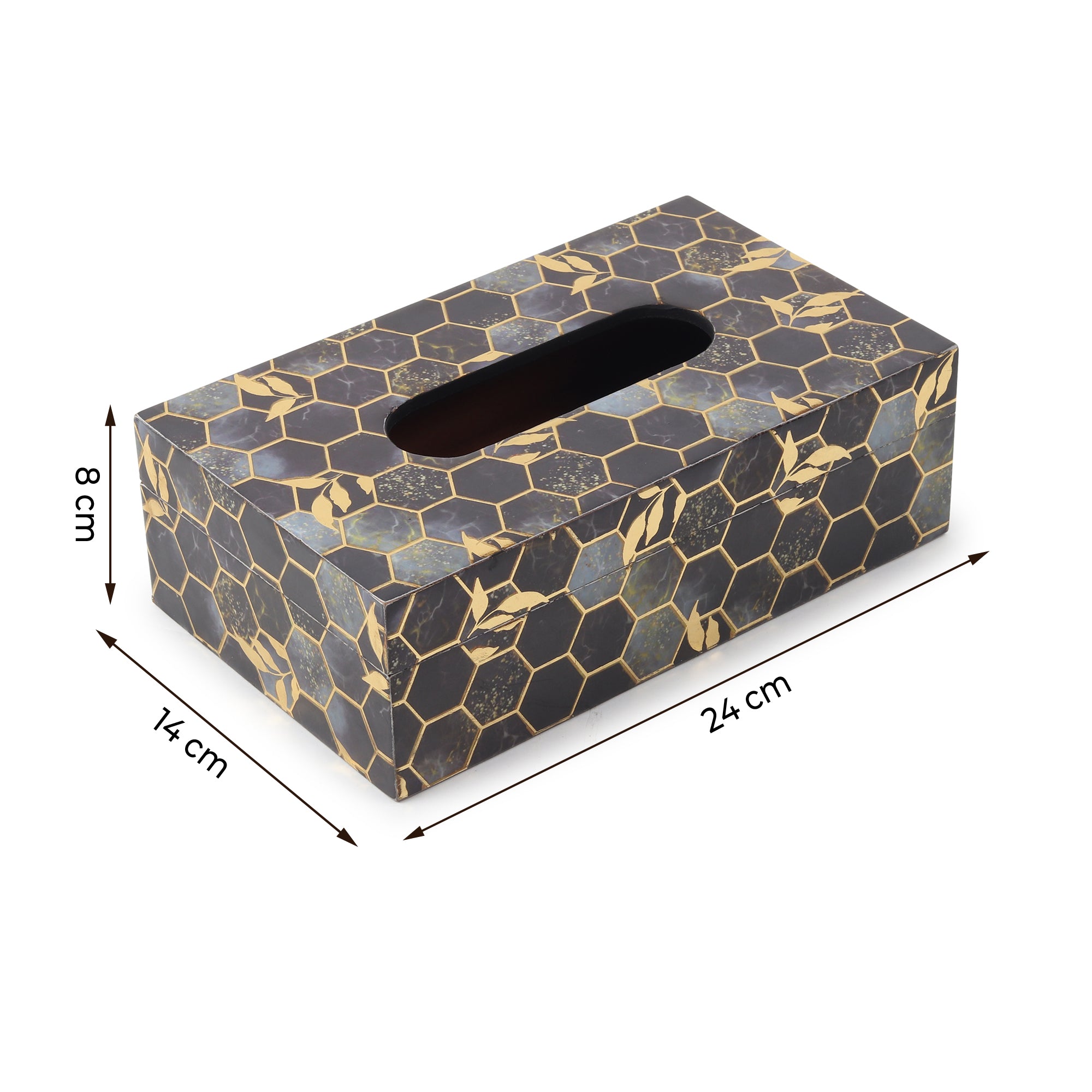 Gilded Hive Wooden Tissue Box Holder