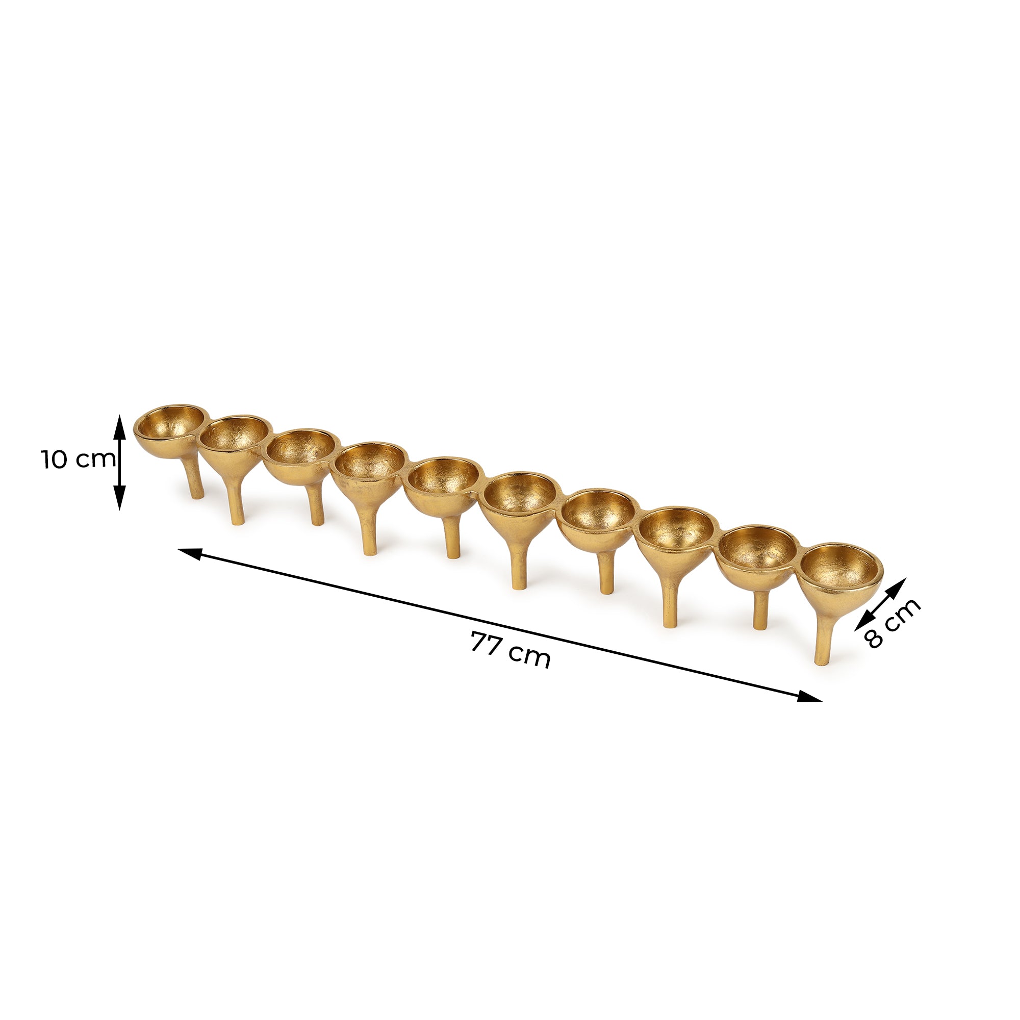 Rivera Candle & T-Light holder in Gold Large Size