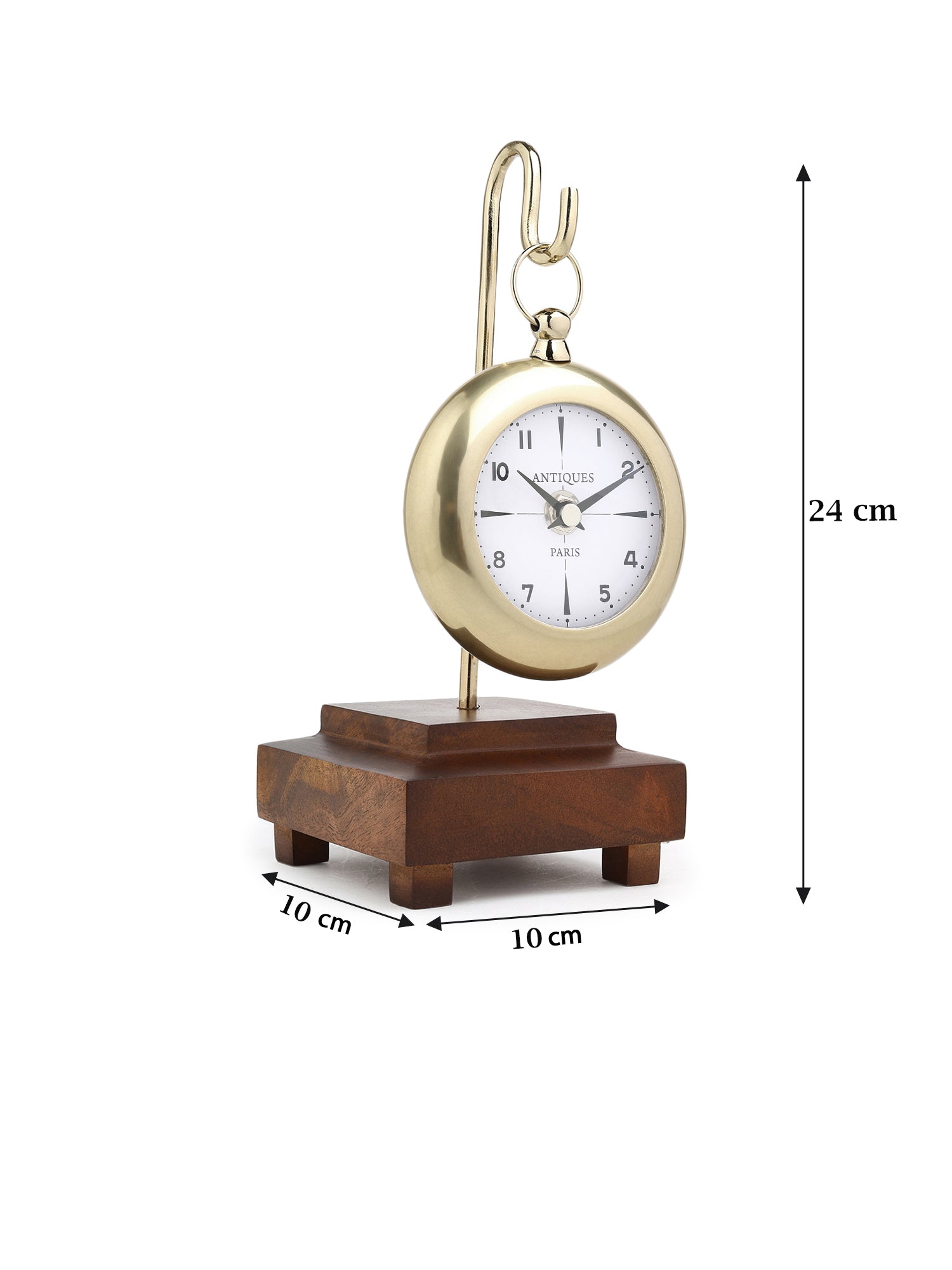 Eldora Gold Table Clock