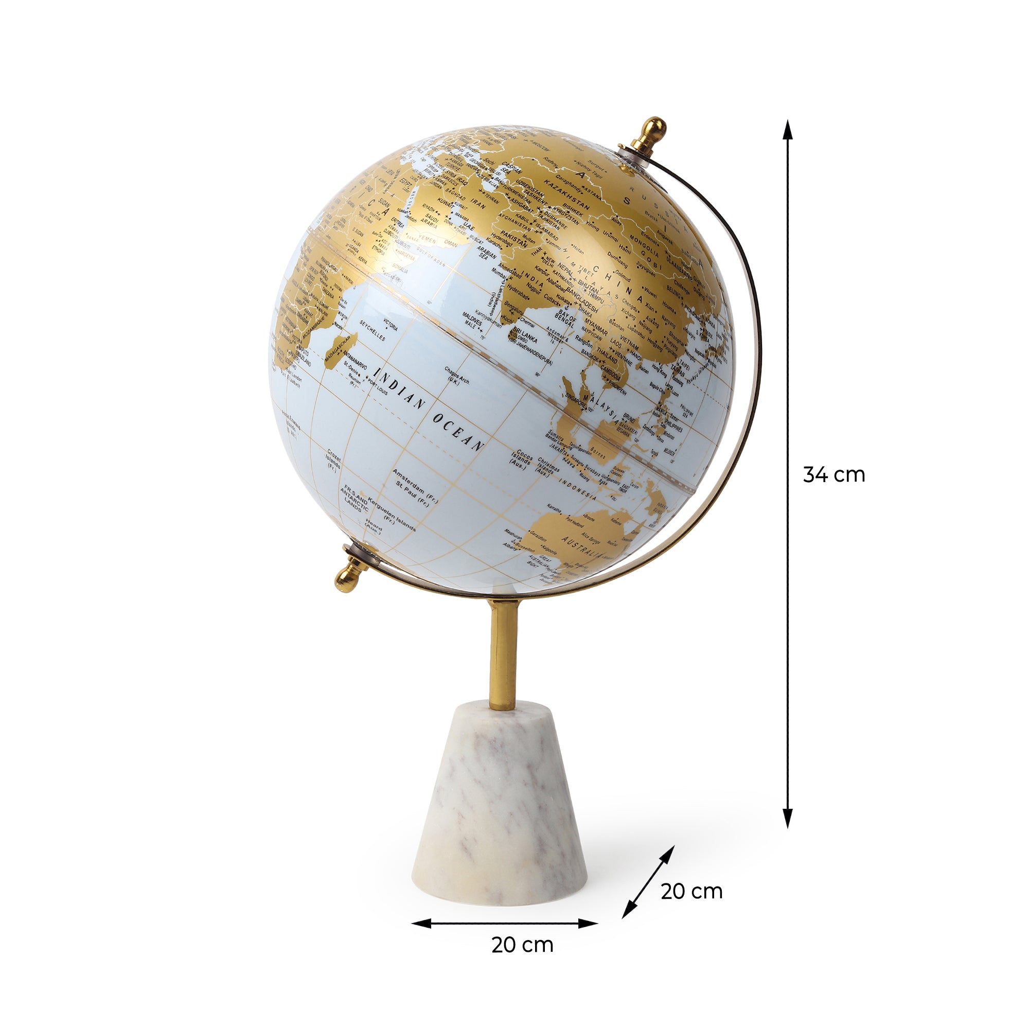 Aerion Marble Decorative Globe