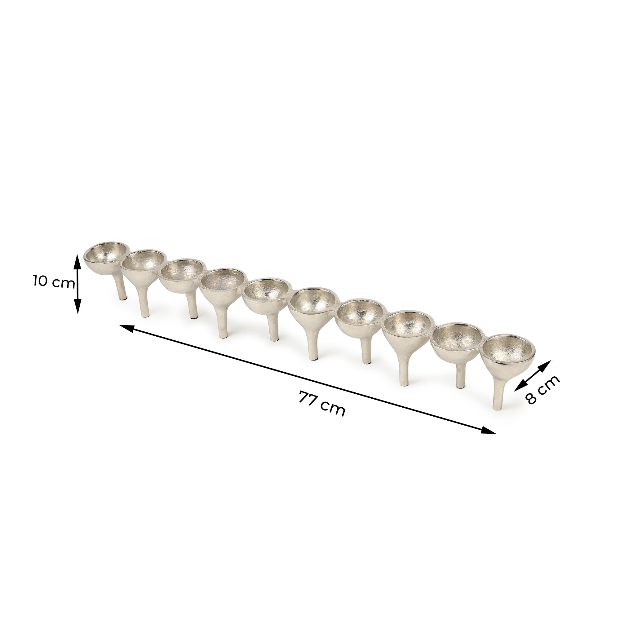 Rivera Candle & T-Light Holder –  Set of 2 in Silver