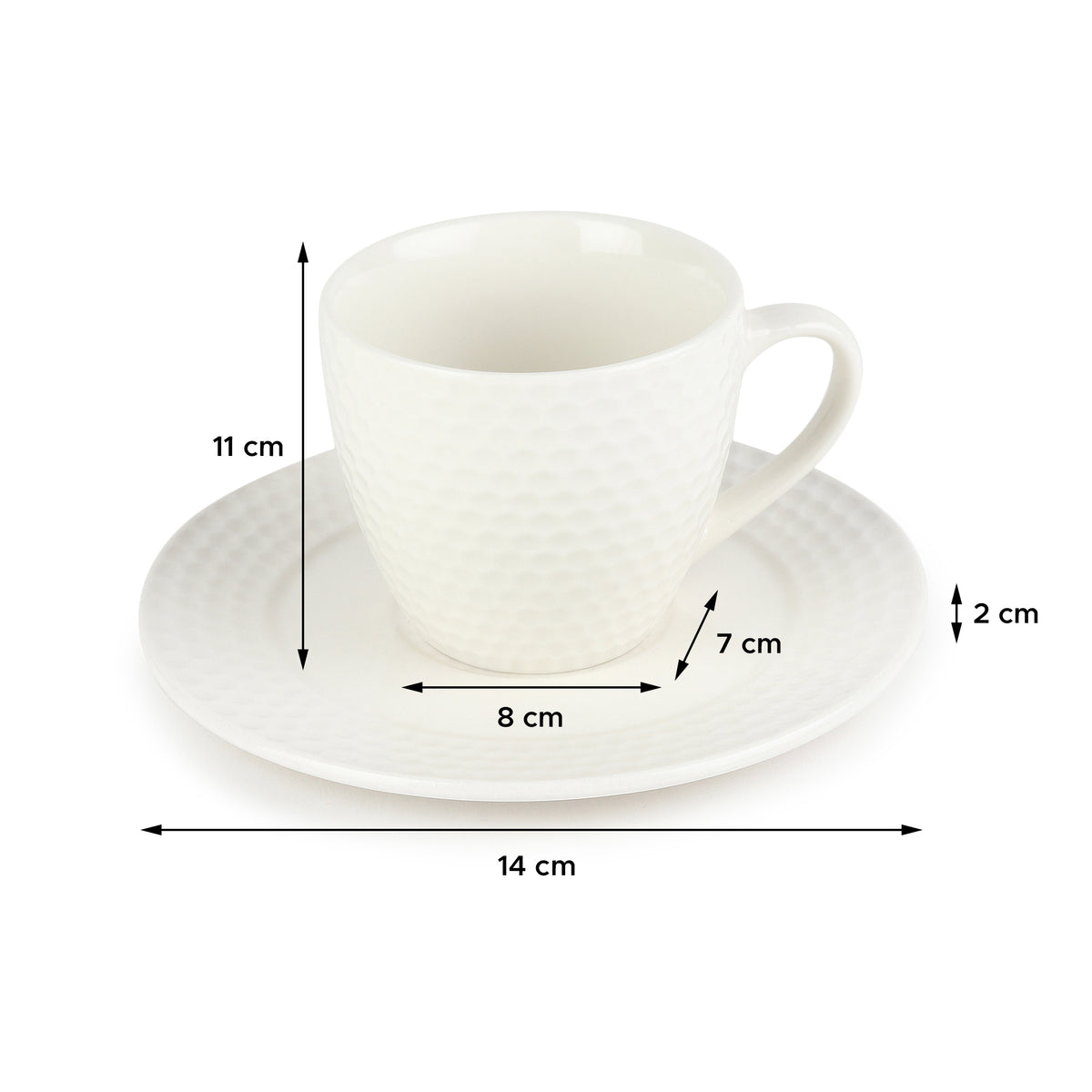 Hivey Cup & Saucer Set of 6