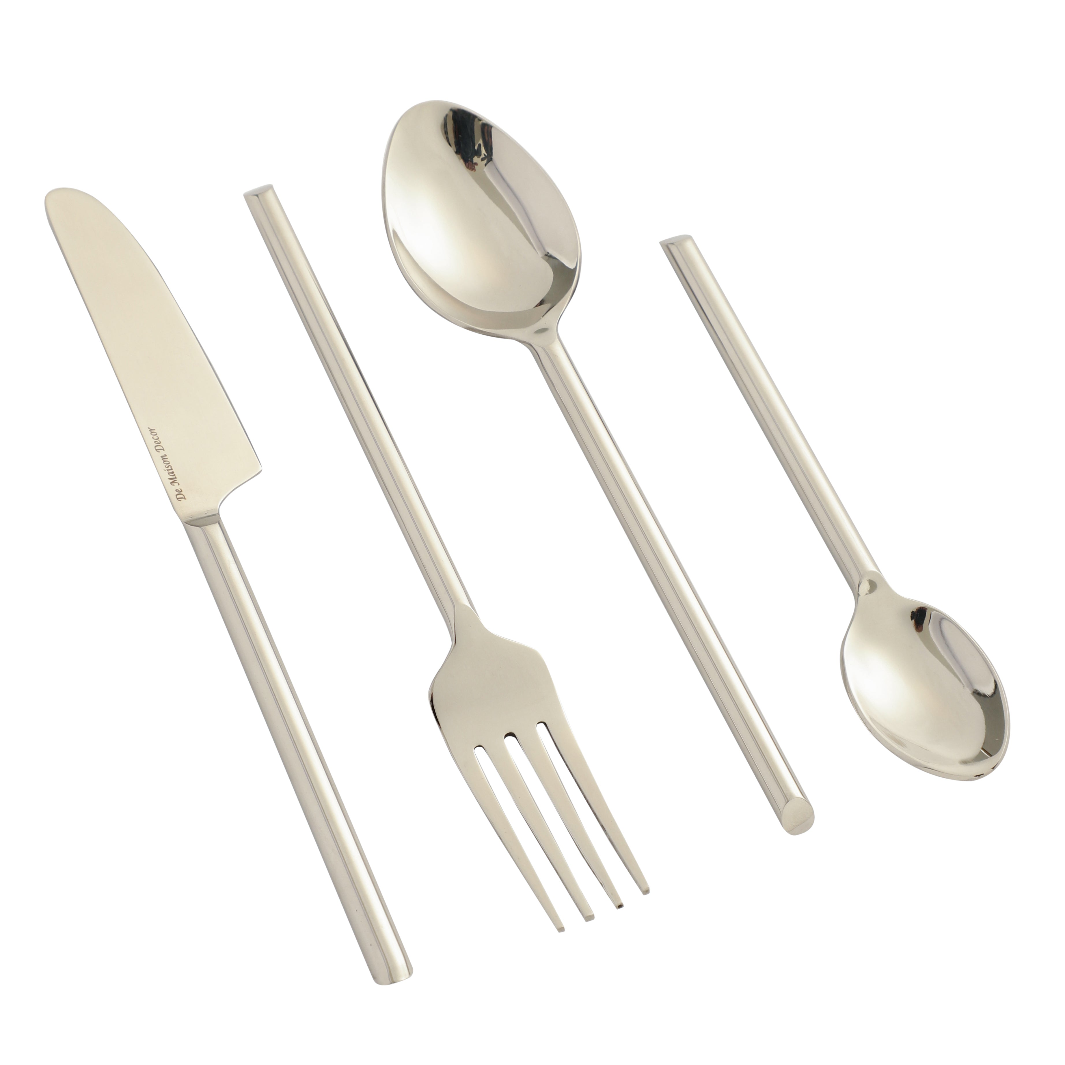 Sleek Cut Cutlery Set of 24