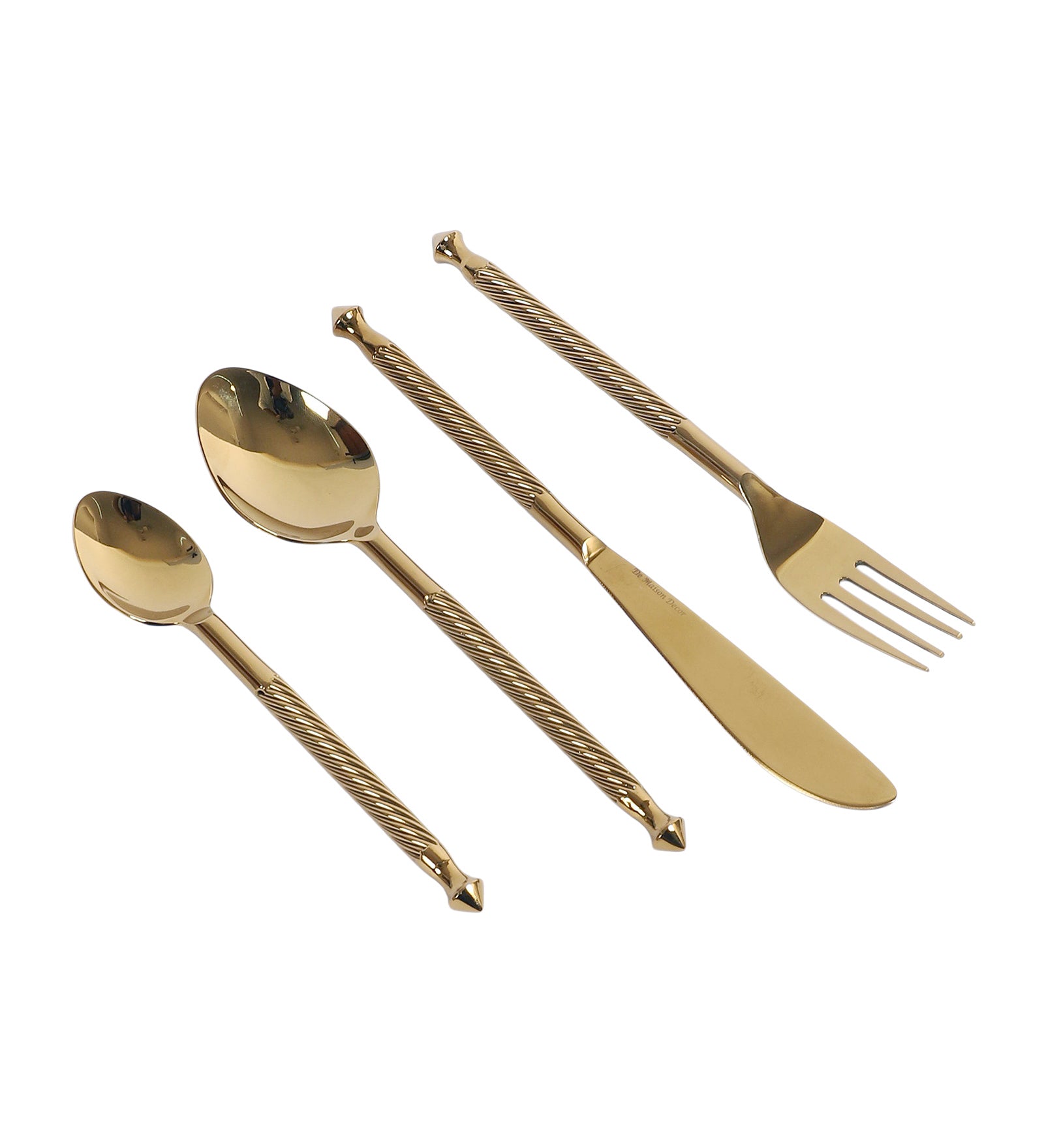 Brio Cutlery set of 16 & 24  in Gold