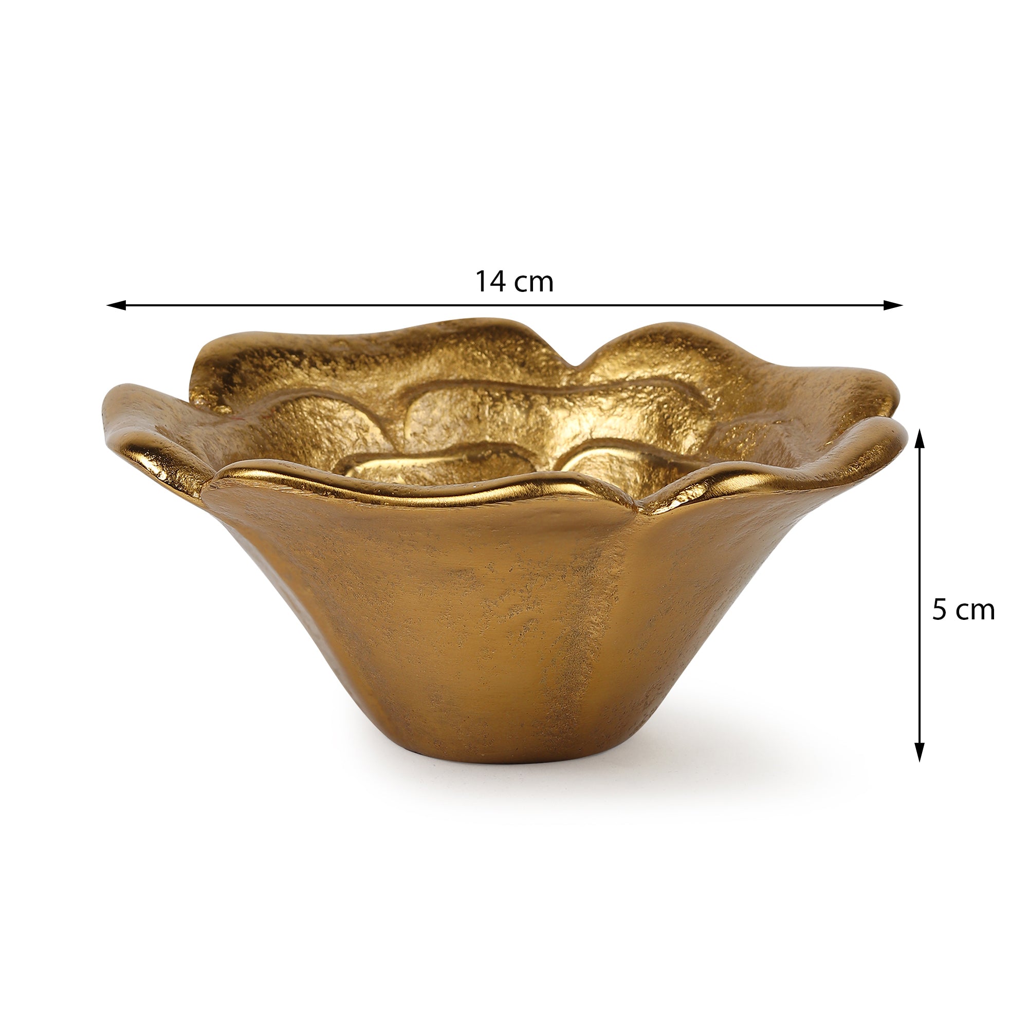 Petal Metal Serving Bowl