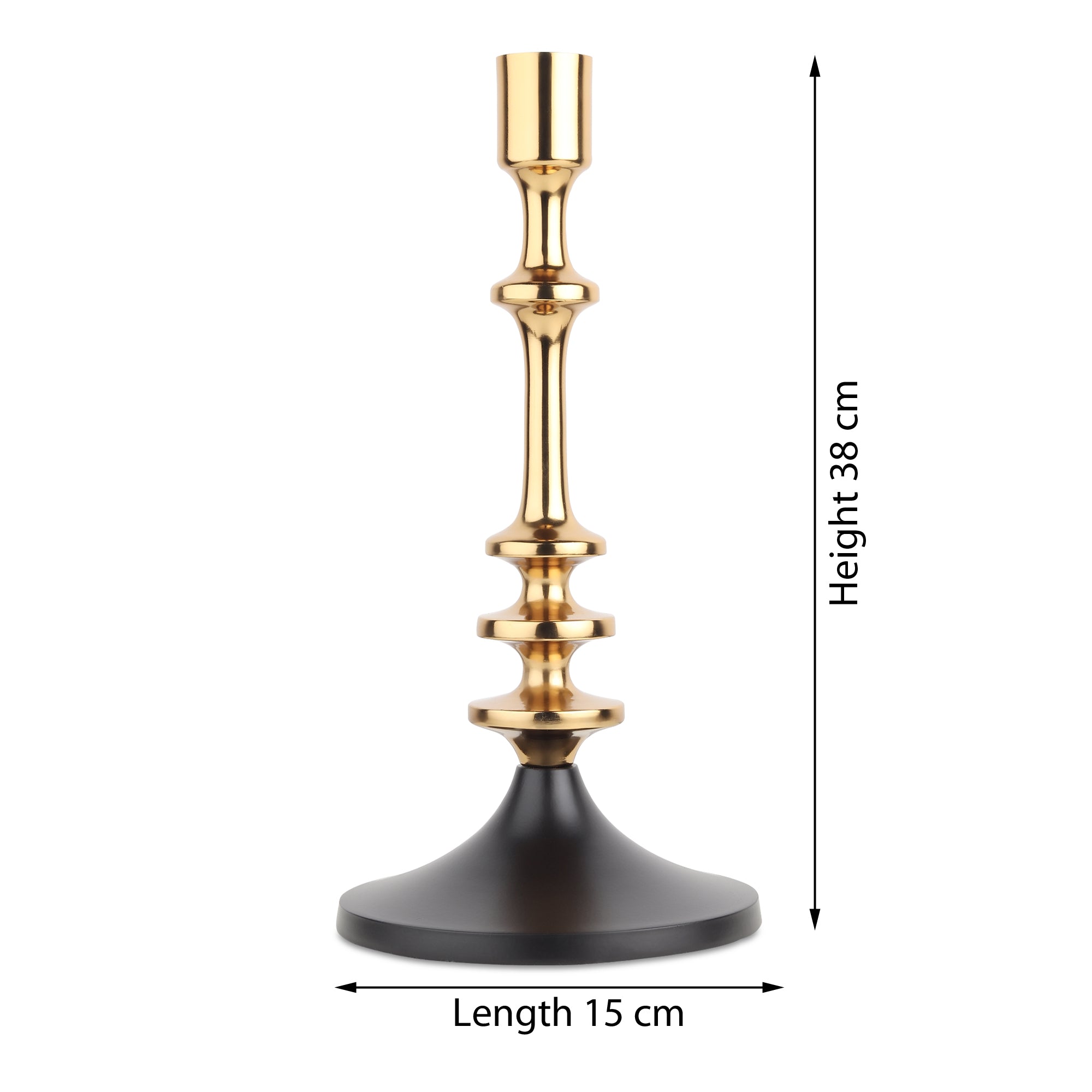 The Aristea Candle Holders Set of Gold