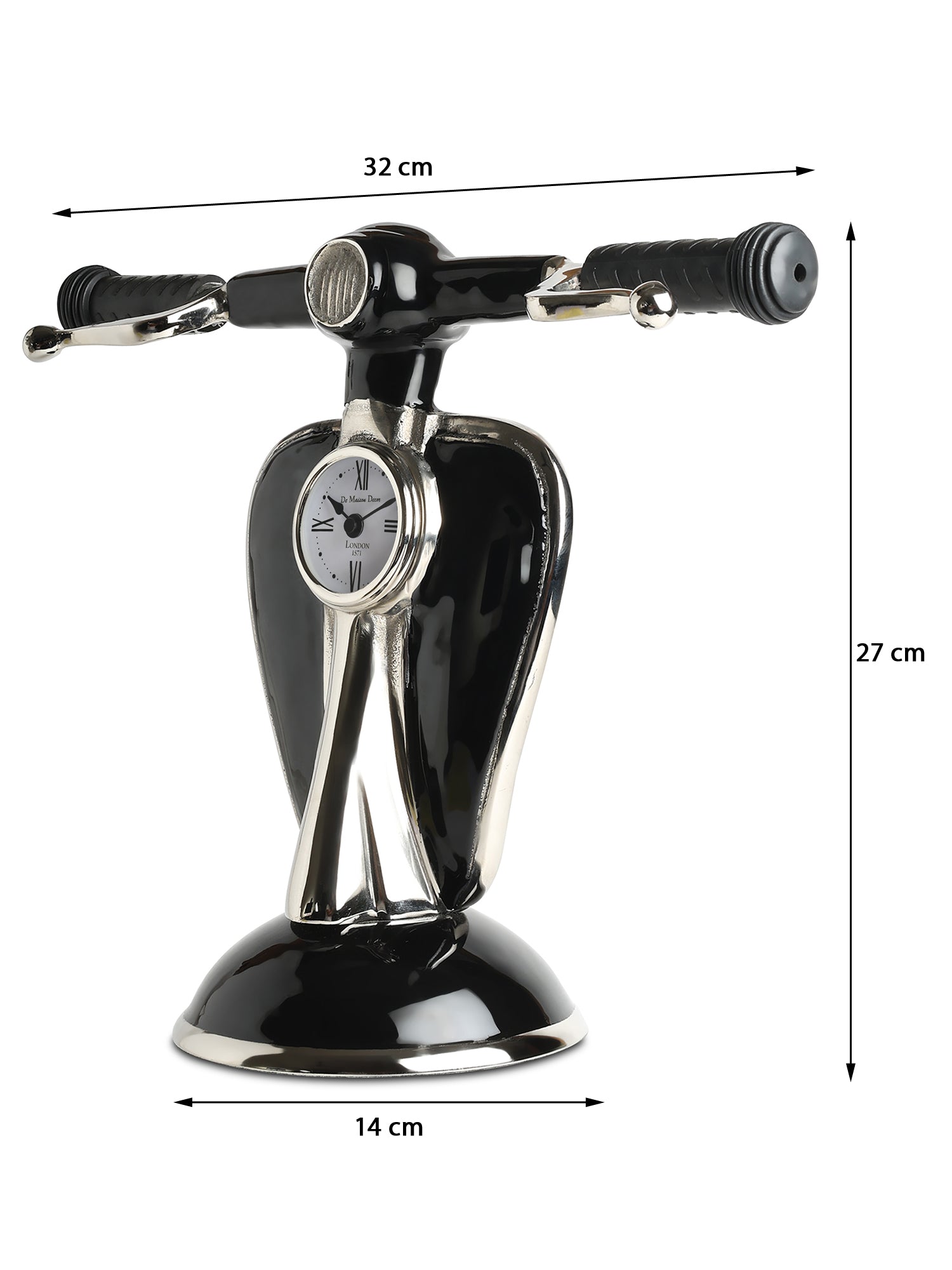 Vespa Silver Table Clock