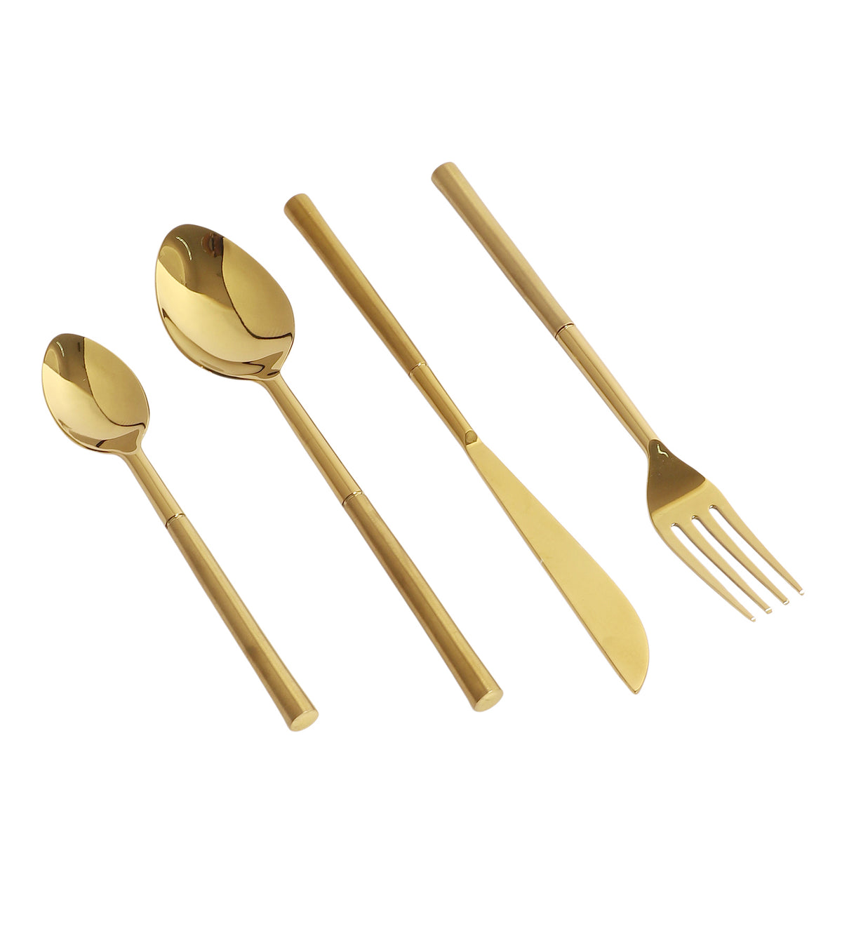 Lark Gold Cutlery Set Of 24
