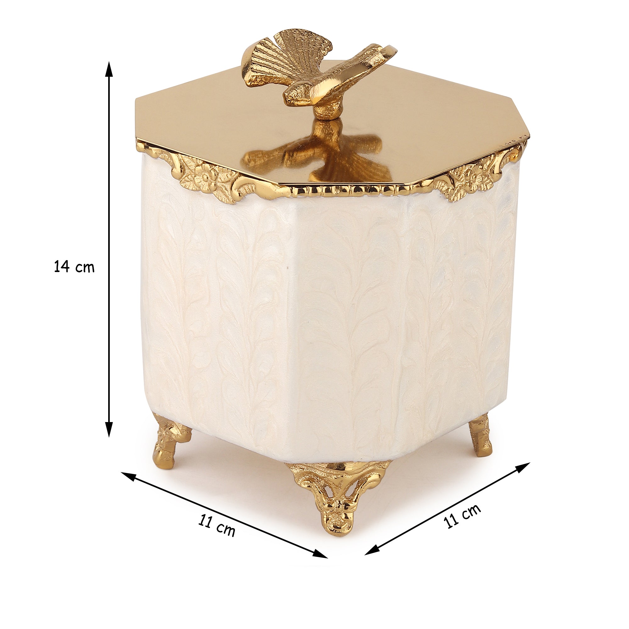 Avelion Ivory Pearl Small Storage Box
