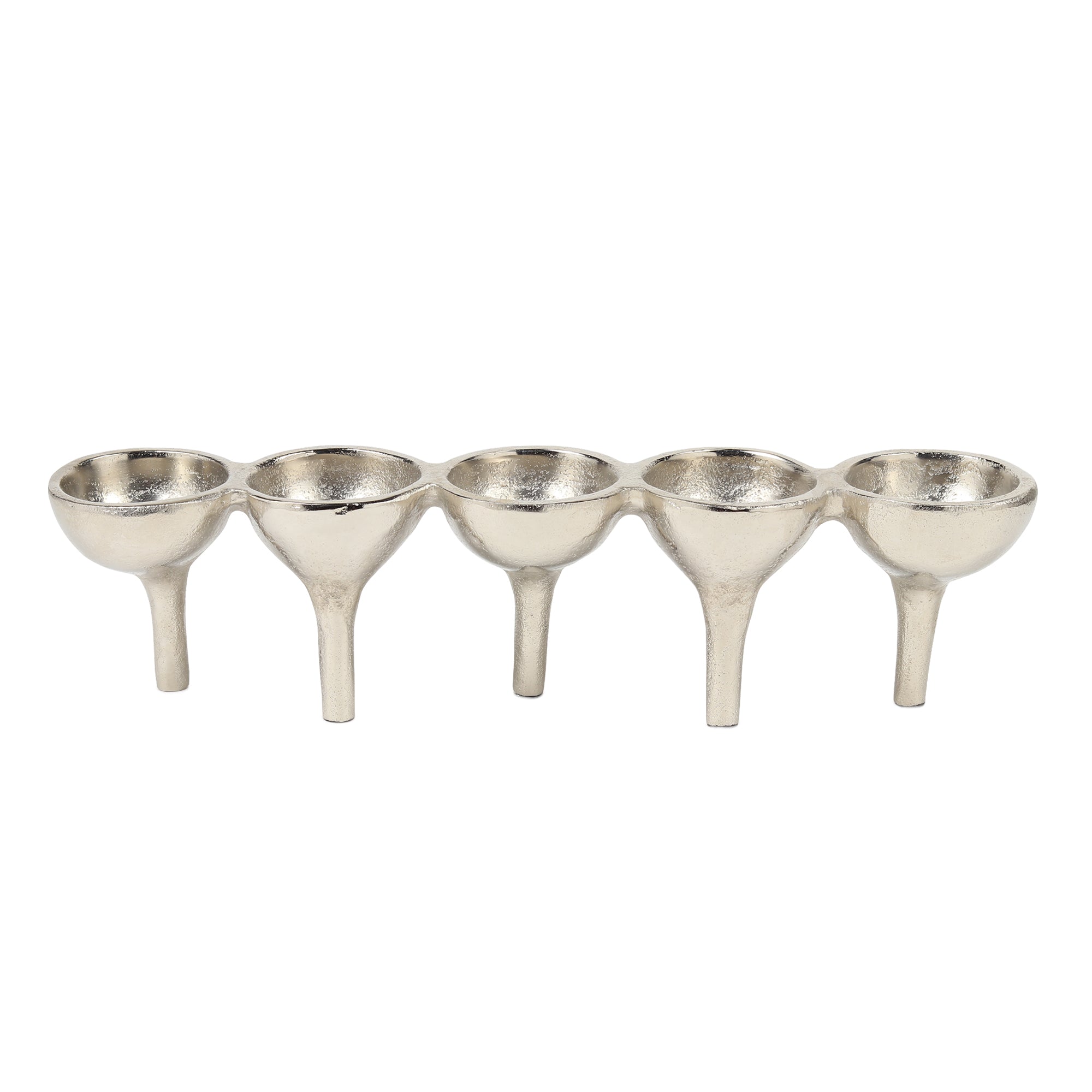 Rivera Candle & T-Light holder in Silver medium Size