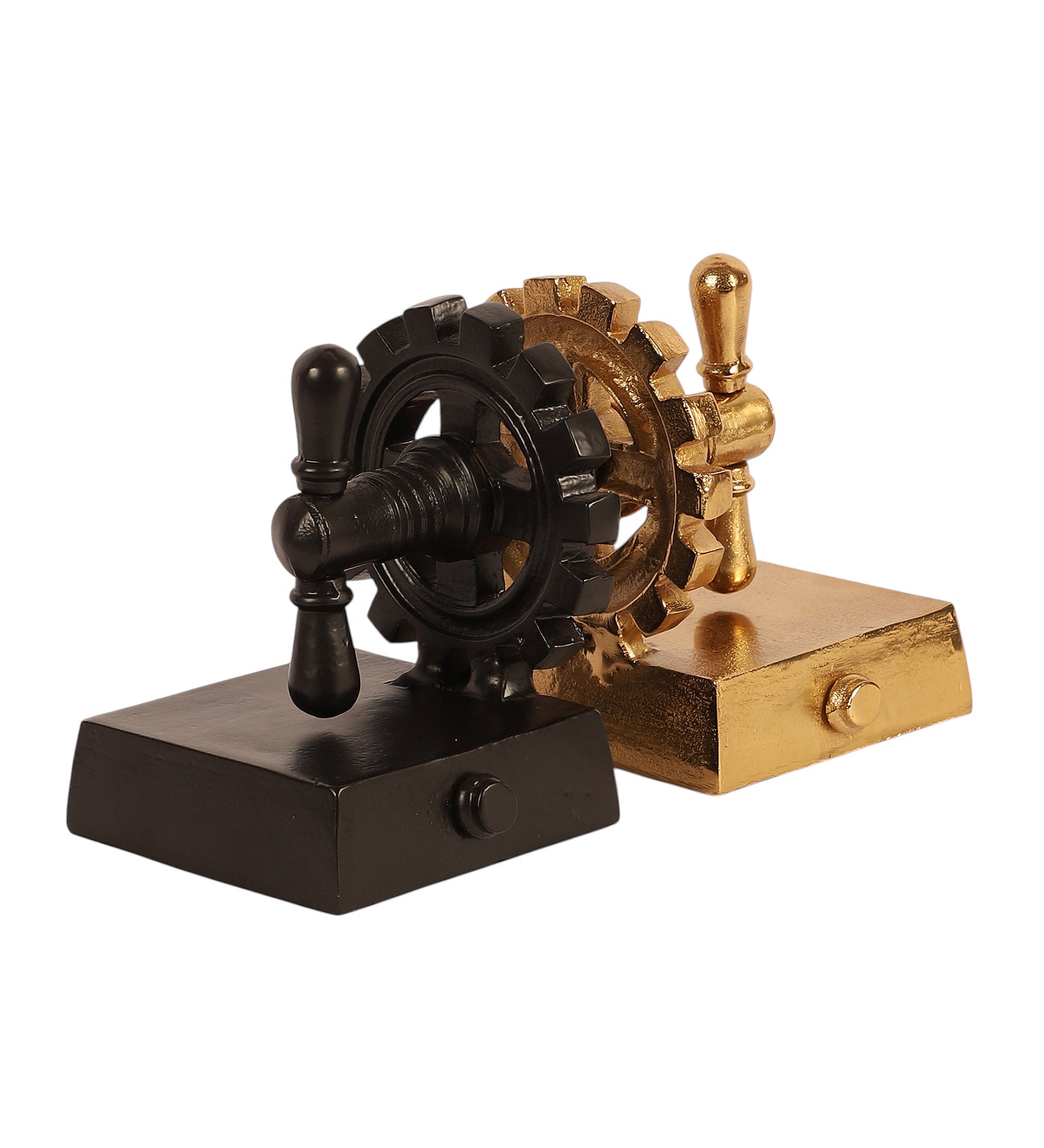 The Gearlock Bookend Black & Gold