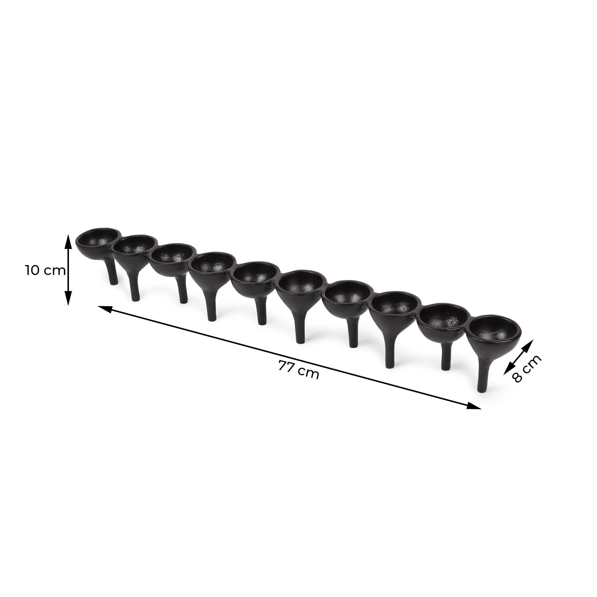 Rivera Candle & T-Light Holder –  Set of 2 in Black