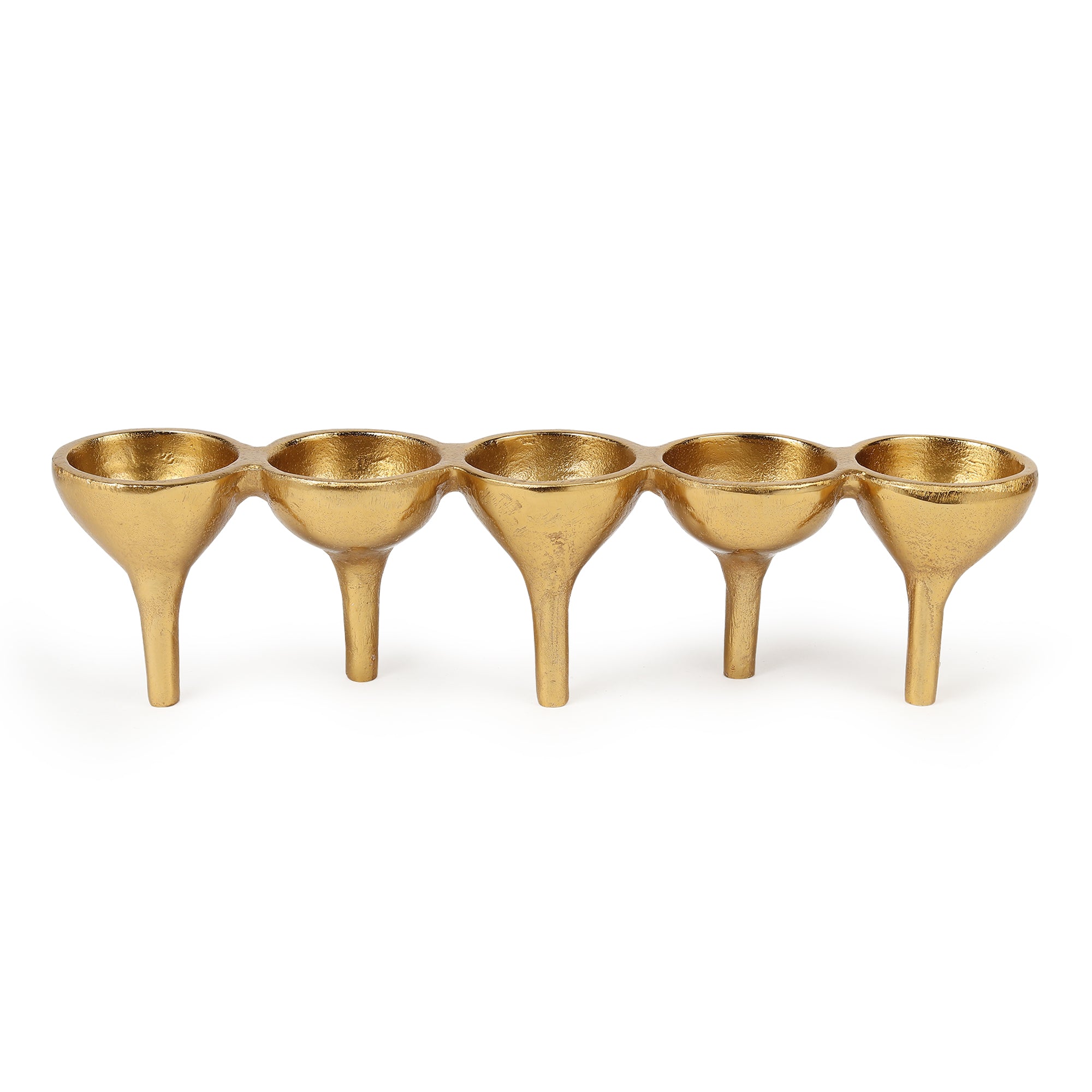 Rivera Candle & T-Light holder in Gold medium Size