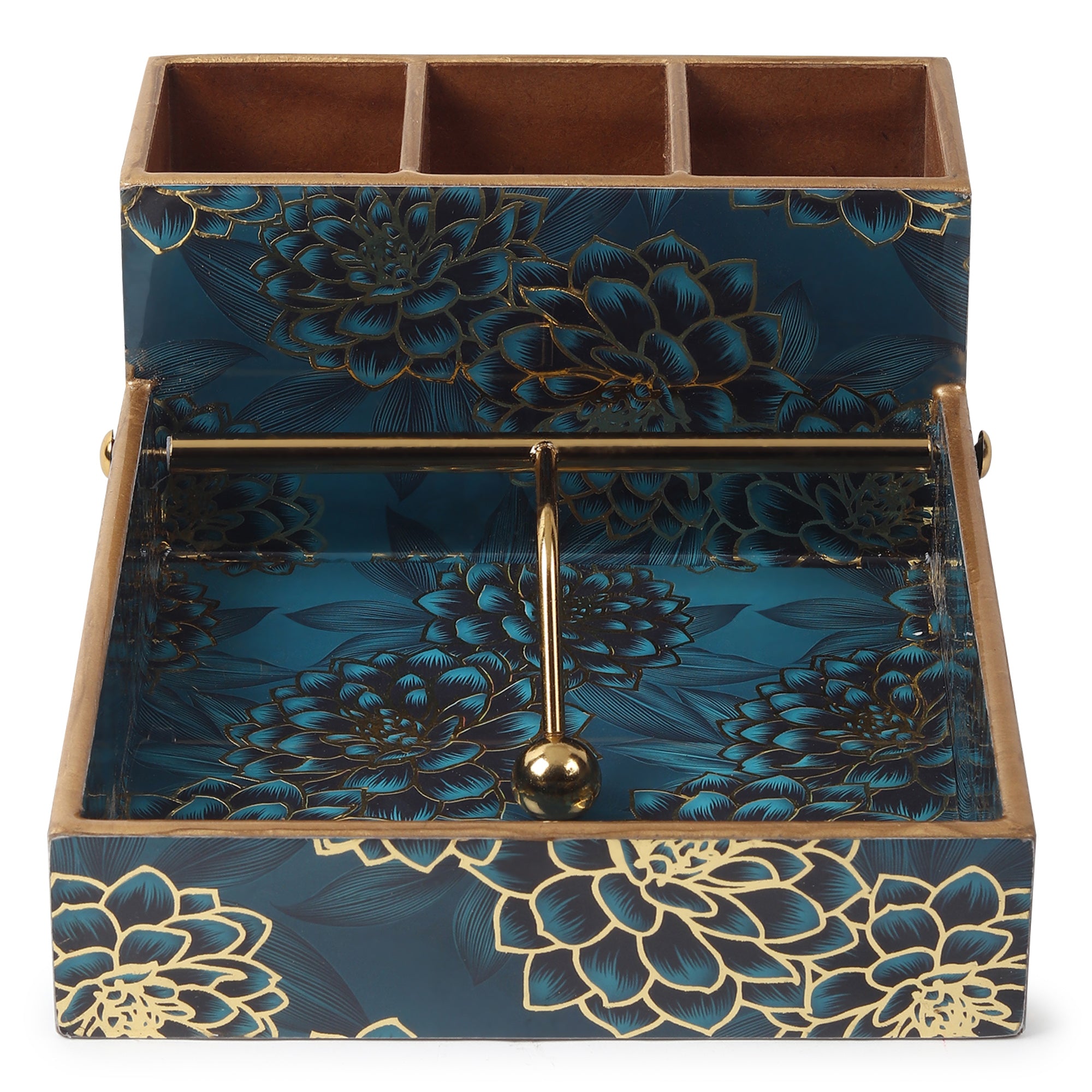 Sapphire wreath Cutlery and Tissue Holder