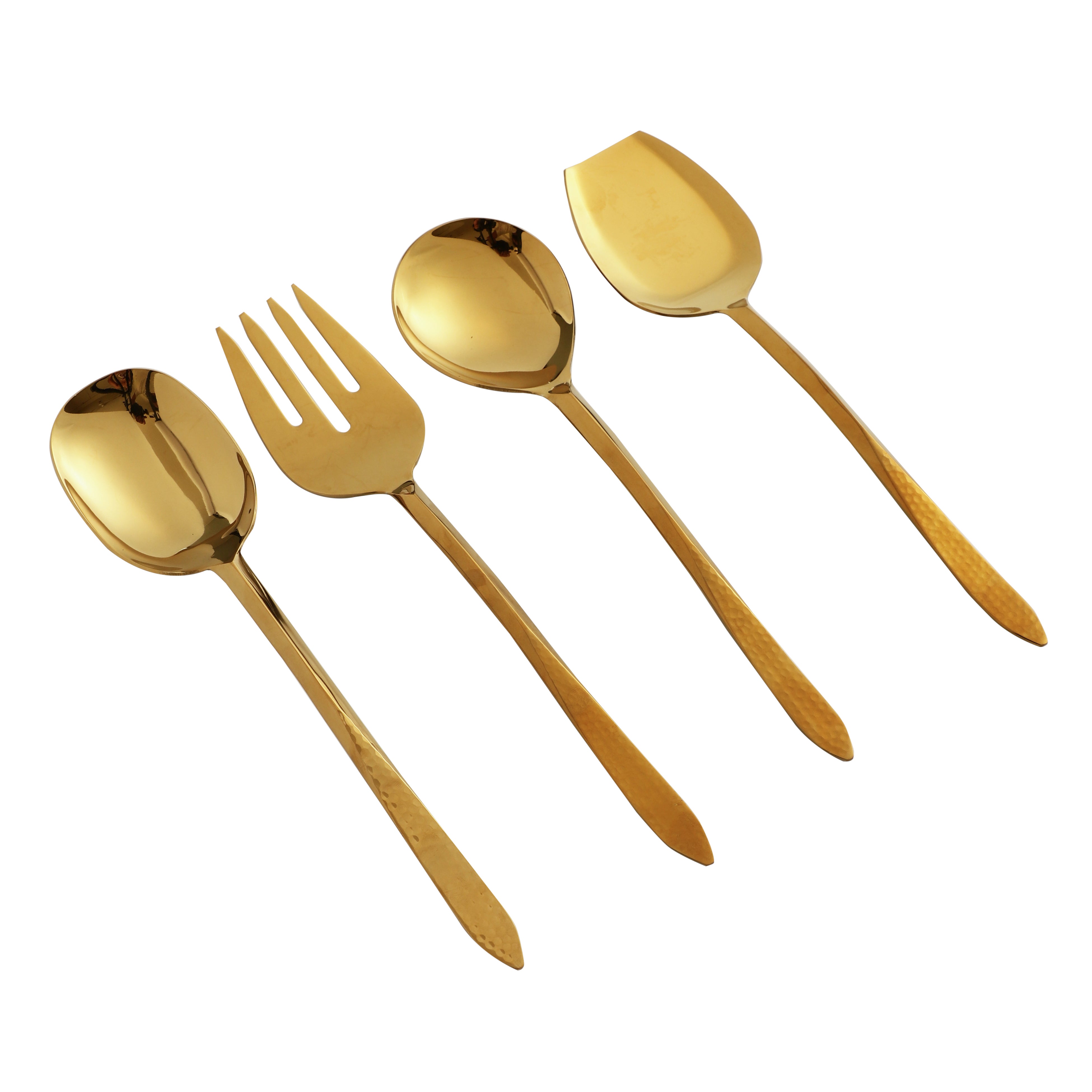 Dune Hammered Serving Set