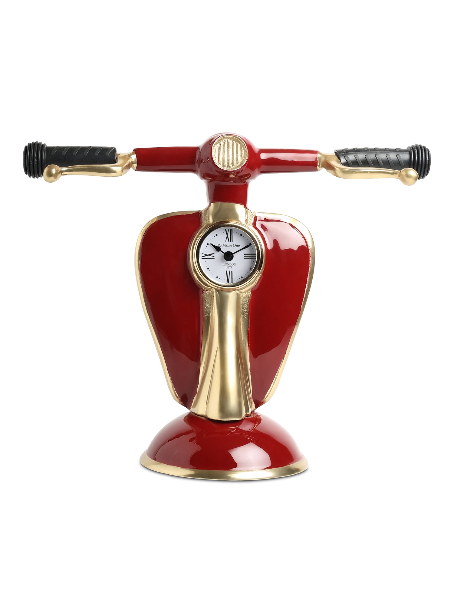 Vespa Silver Table Clock