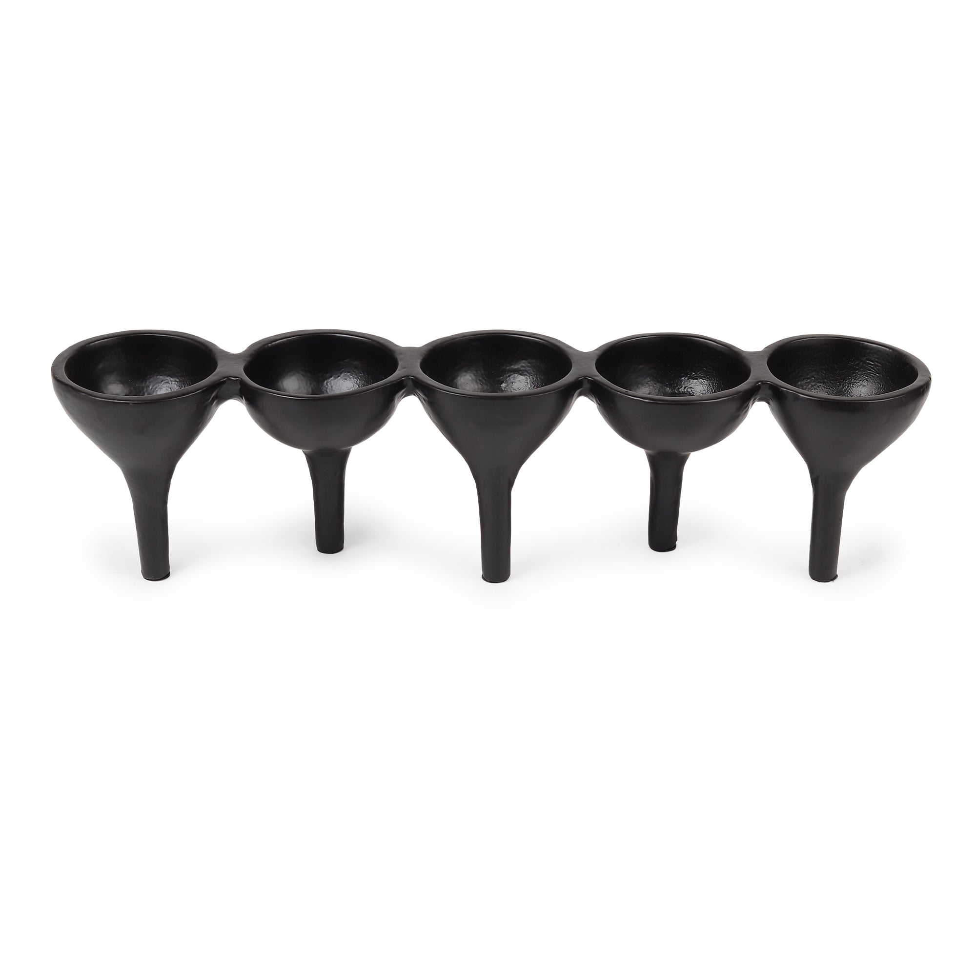 Rivera Candle & T-Light holder in Black medium Size