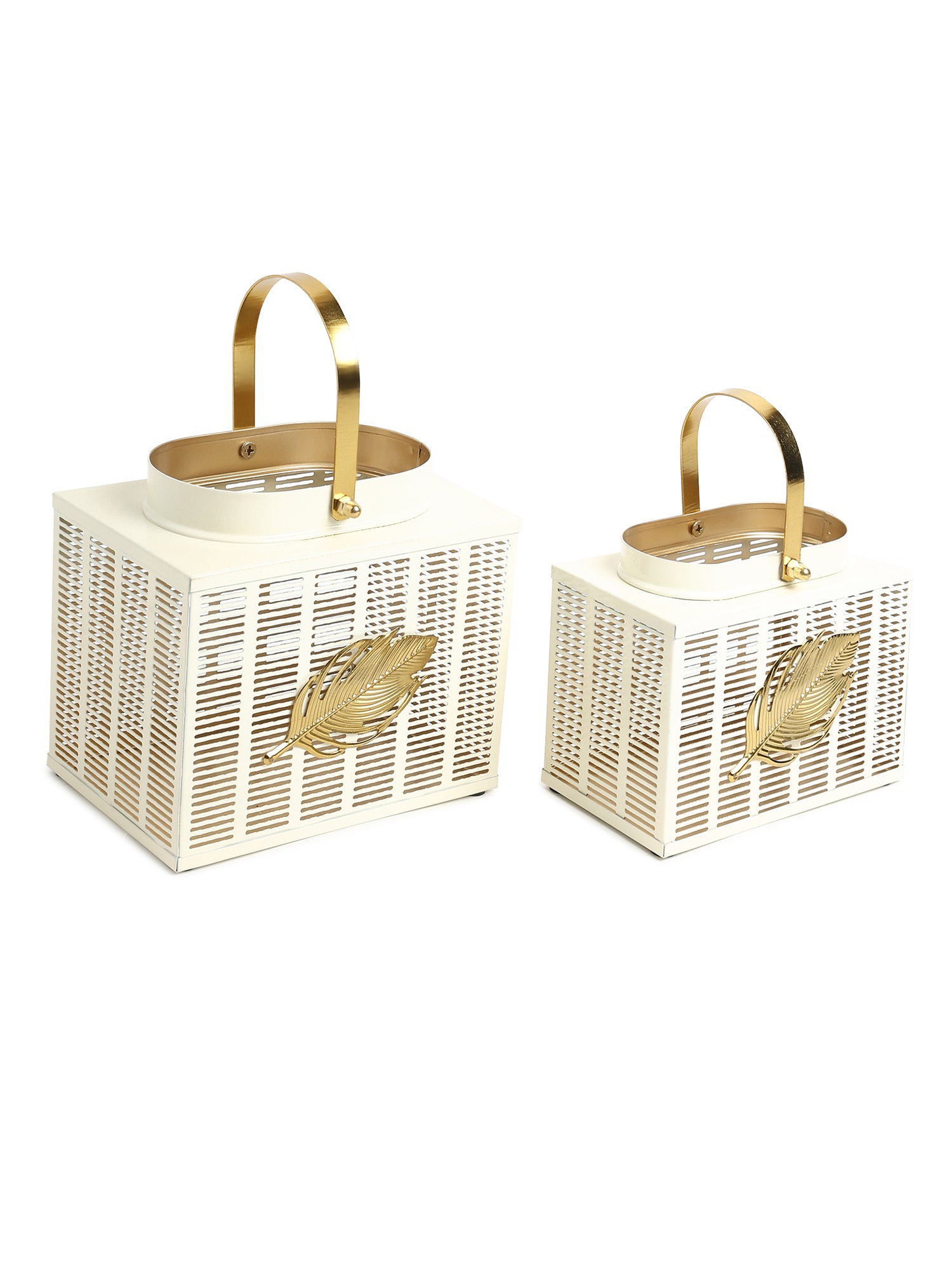 Eaves Black Lanterns Set of 2