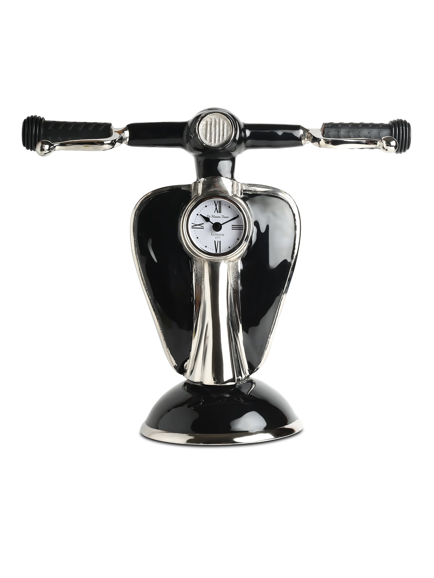Vespa Silver Table Clock